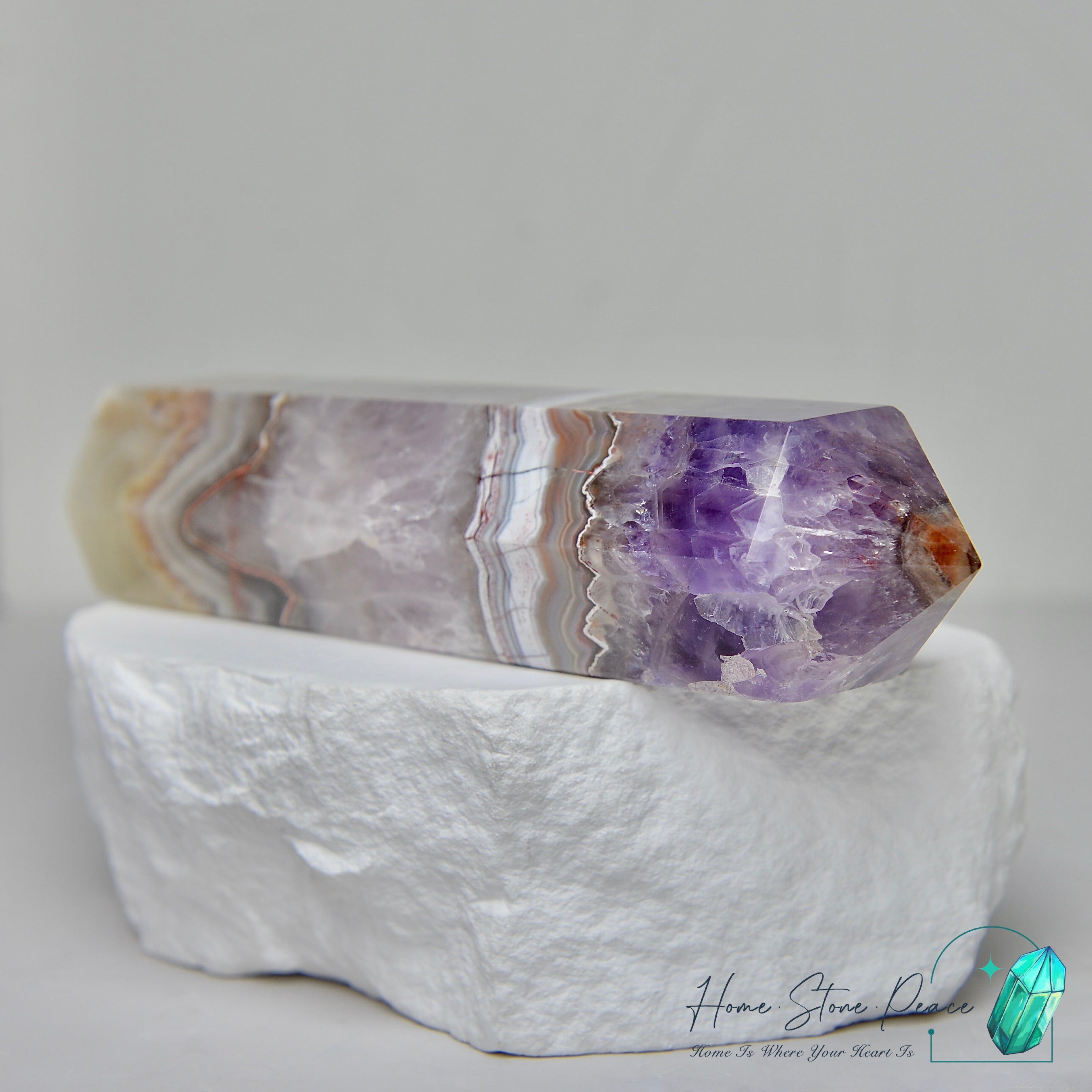 紫水晶瑪瑙柱 Amethyst Agate Tower