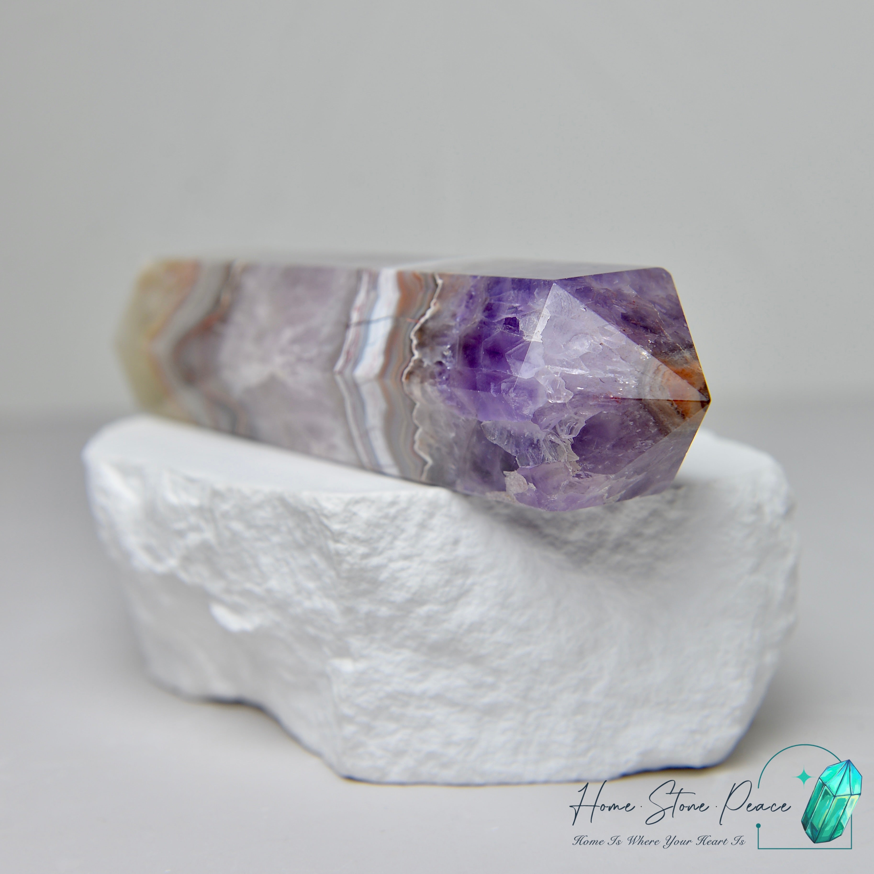 紫水晶瑪瑙柱 Amethyst Agate Tower