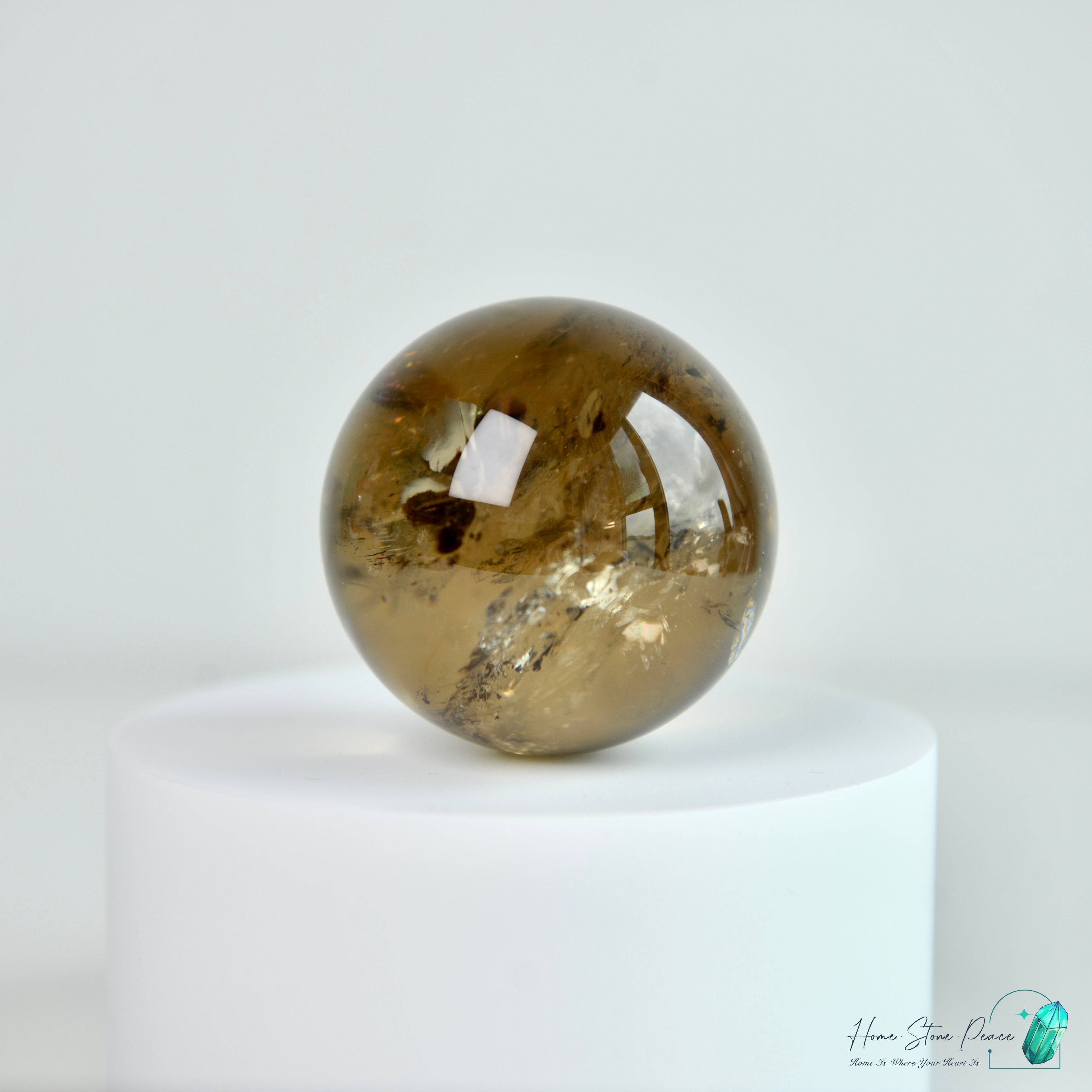 彩虹茶晶球 Rainbow Smoky Quartz Sphere