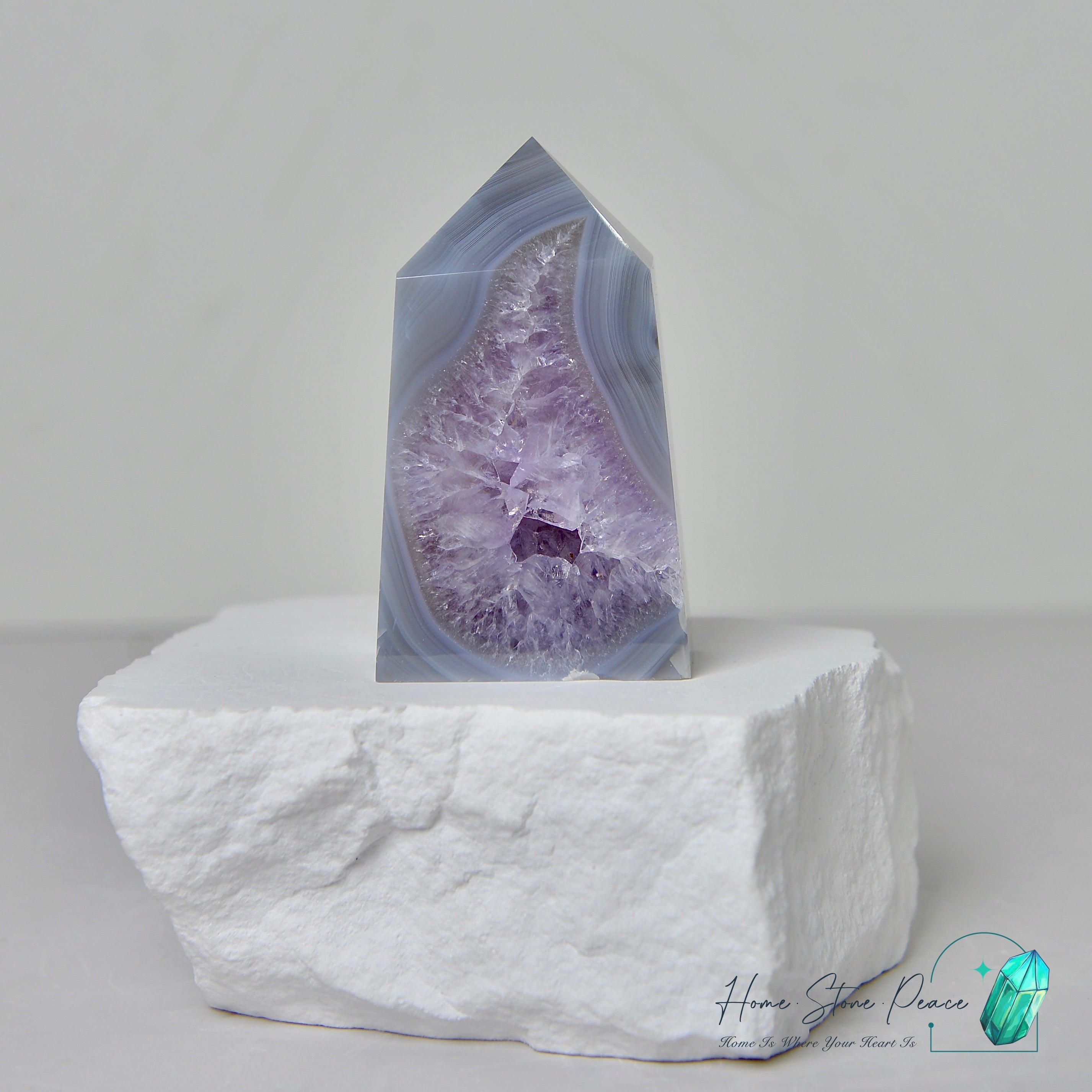 紫水晶瑪瑙柱 Amethyst Agate Tower
