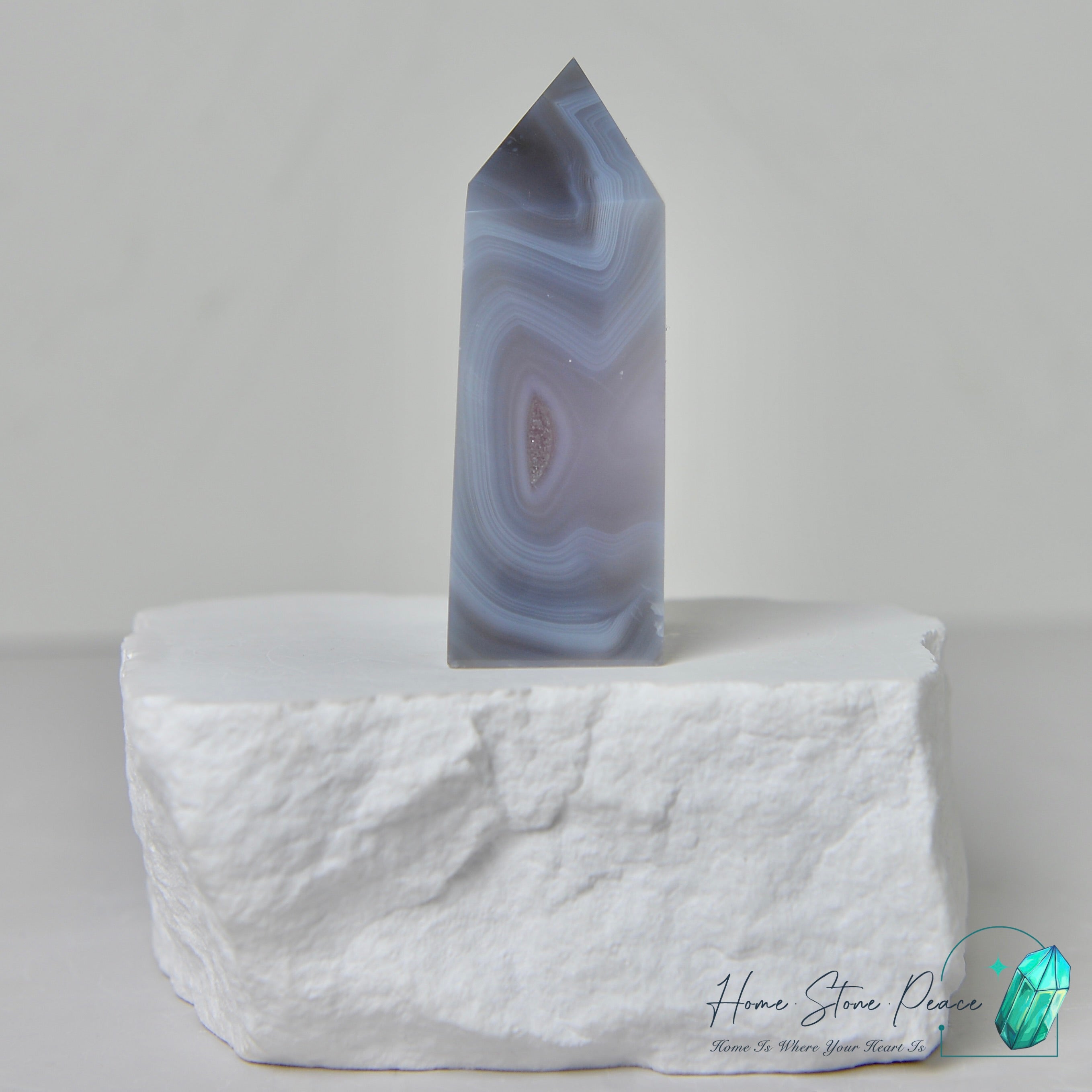 紫水晶瑪瑙柱 Amethyst Agate Tower