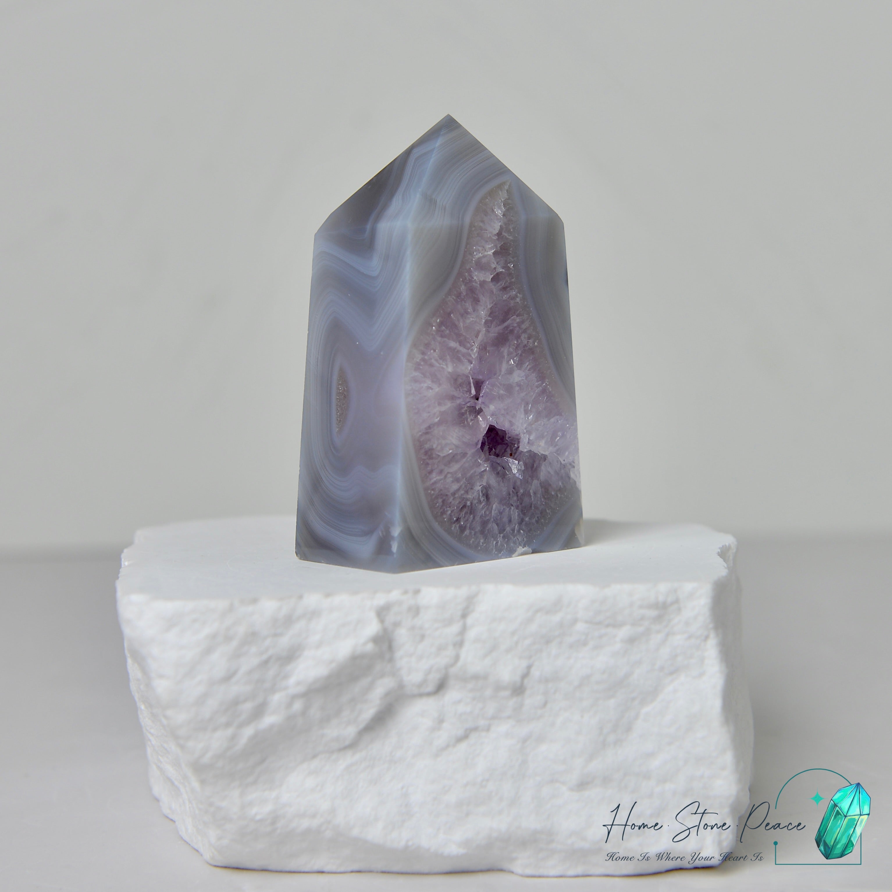 紫水晶瑪瑙柱 Amethyst Agate Tower