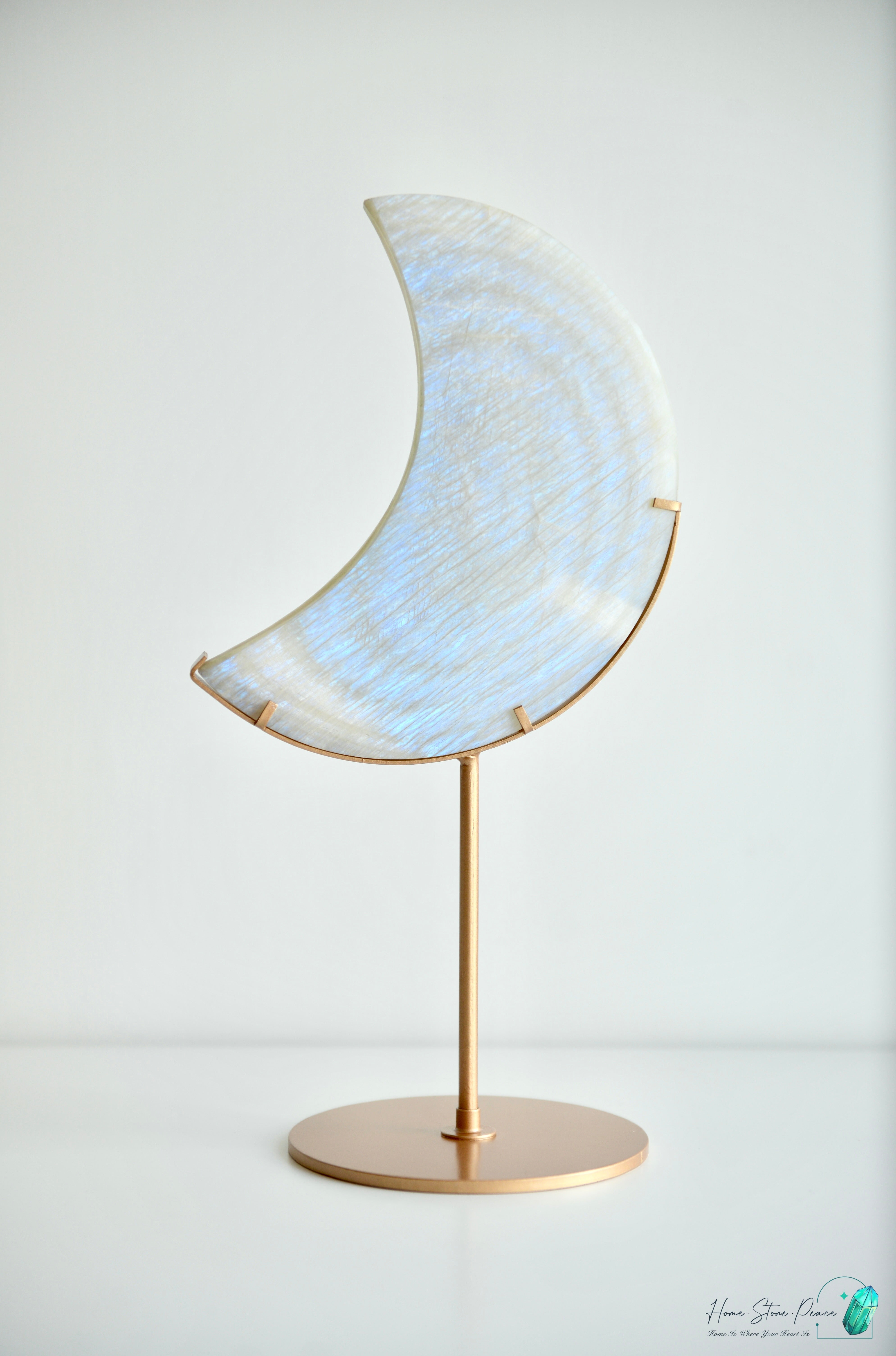 月亮石連座(大型)Large Moonstone with Stand