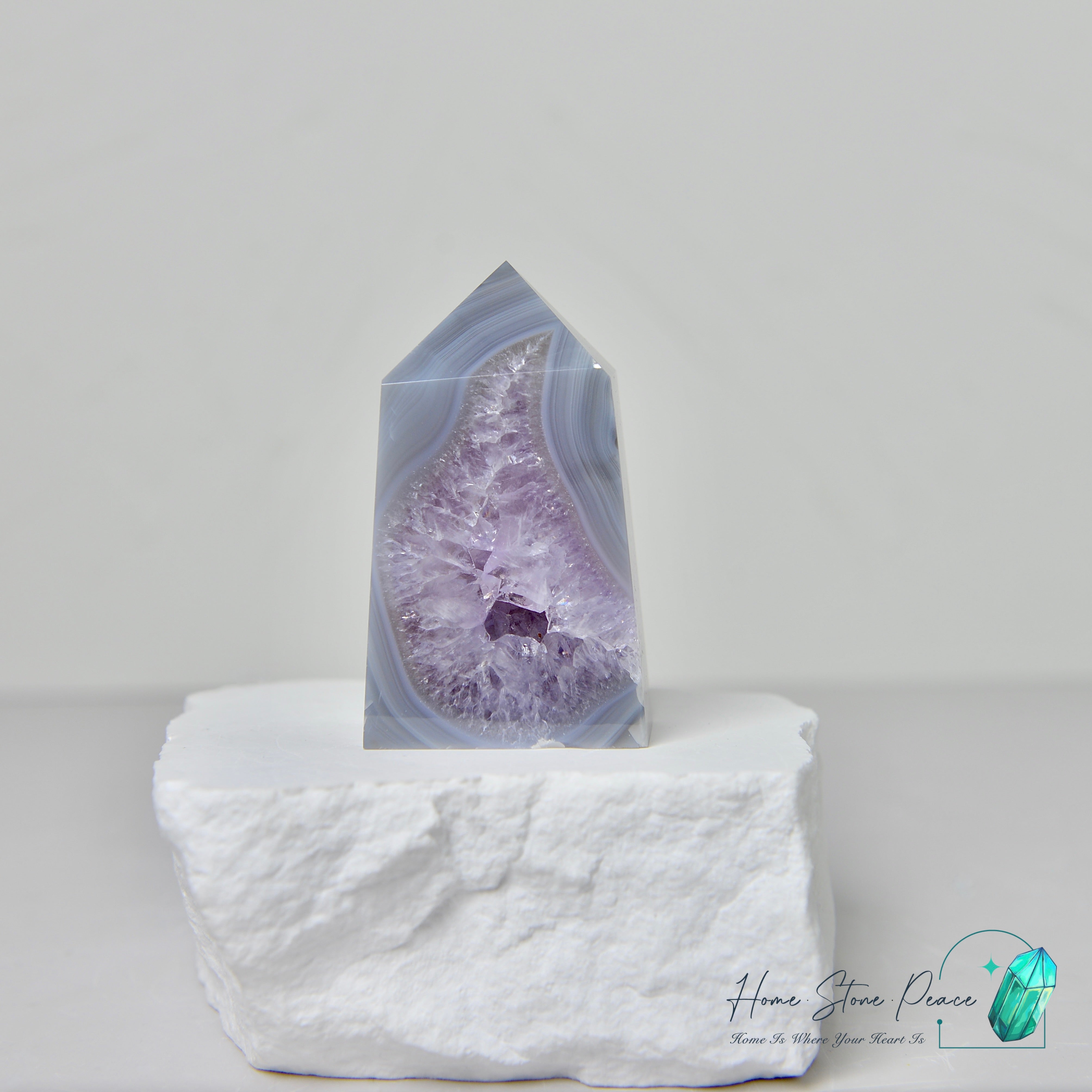 紫水晶瑪瑙柱 Amethyst Agate Tower