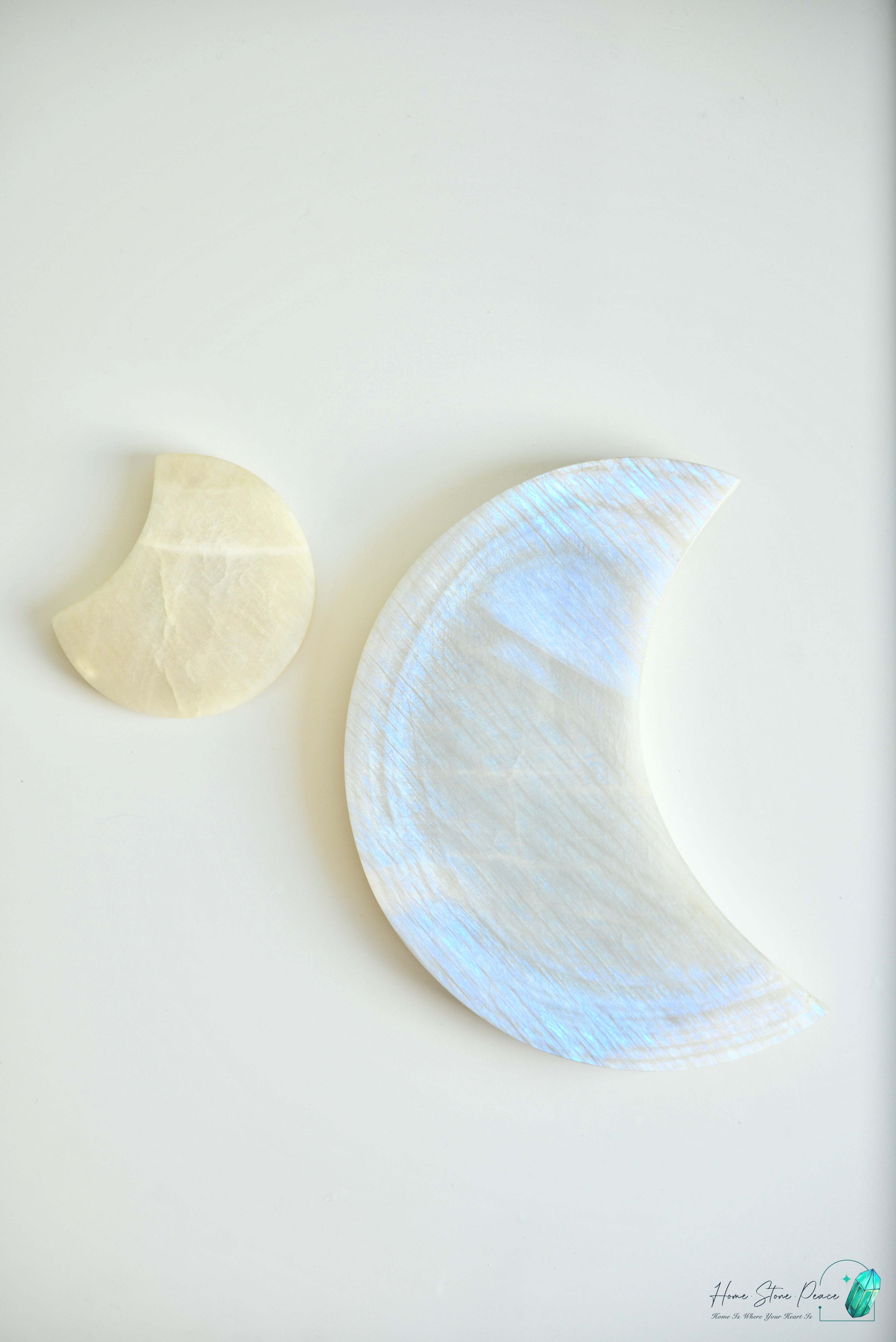 月亮石連座(大型)Large Moonstone with Stand