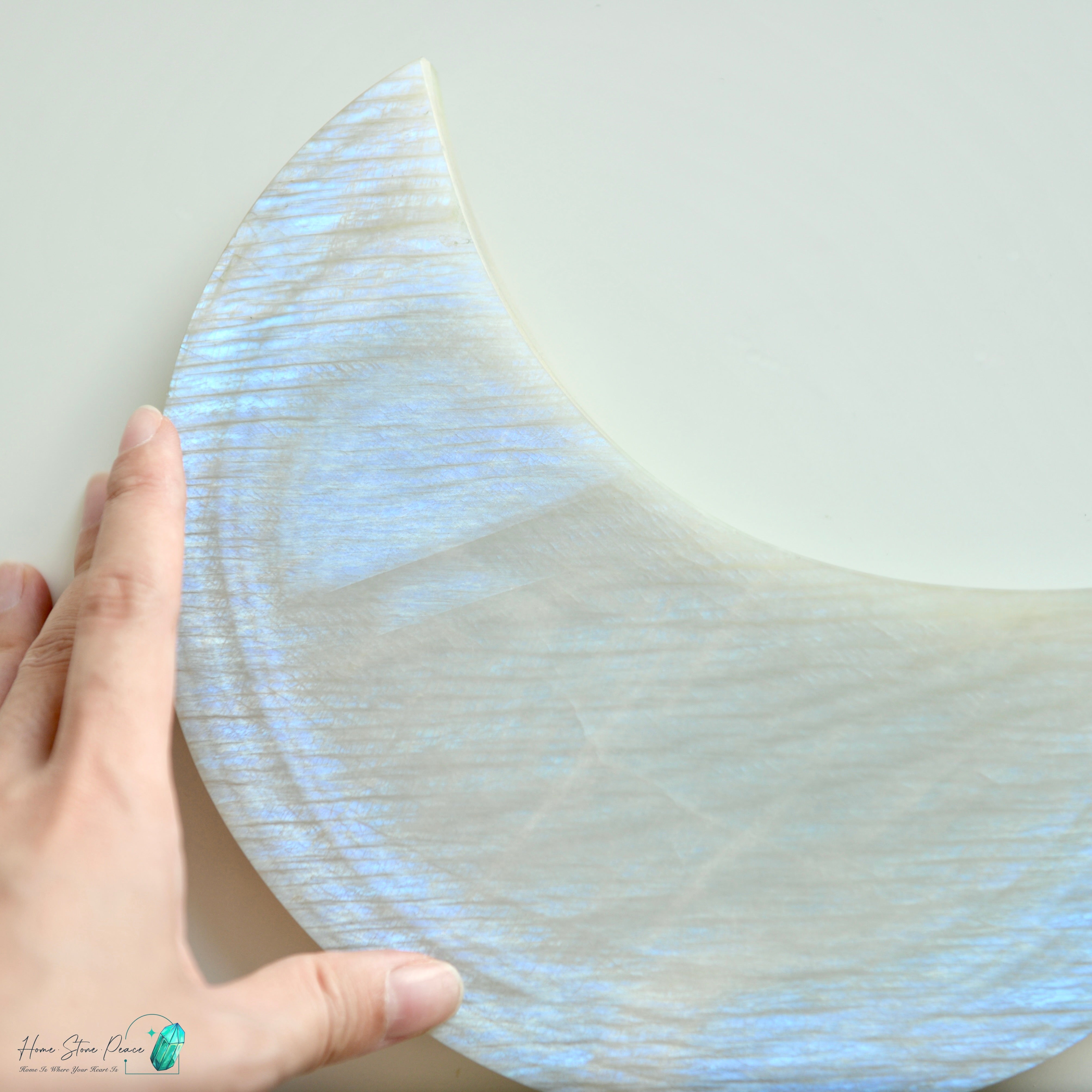 月亮石連座(大型)Large Moonstone with Stand