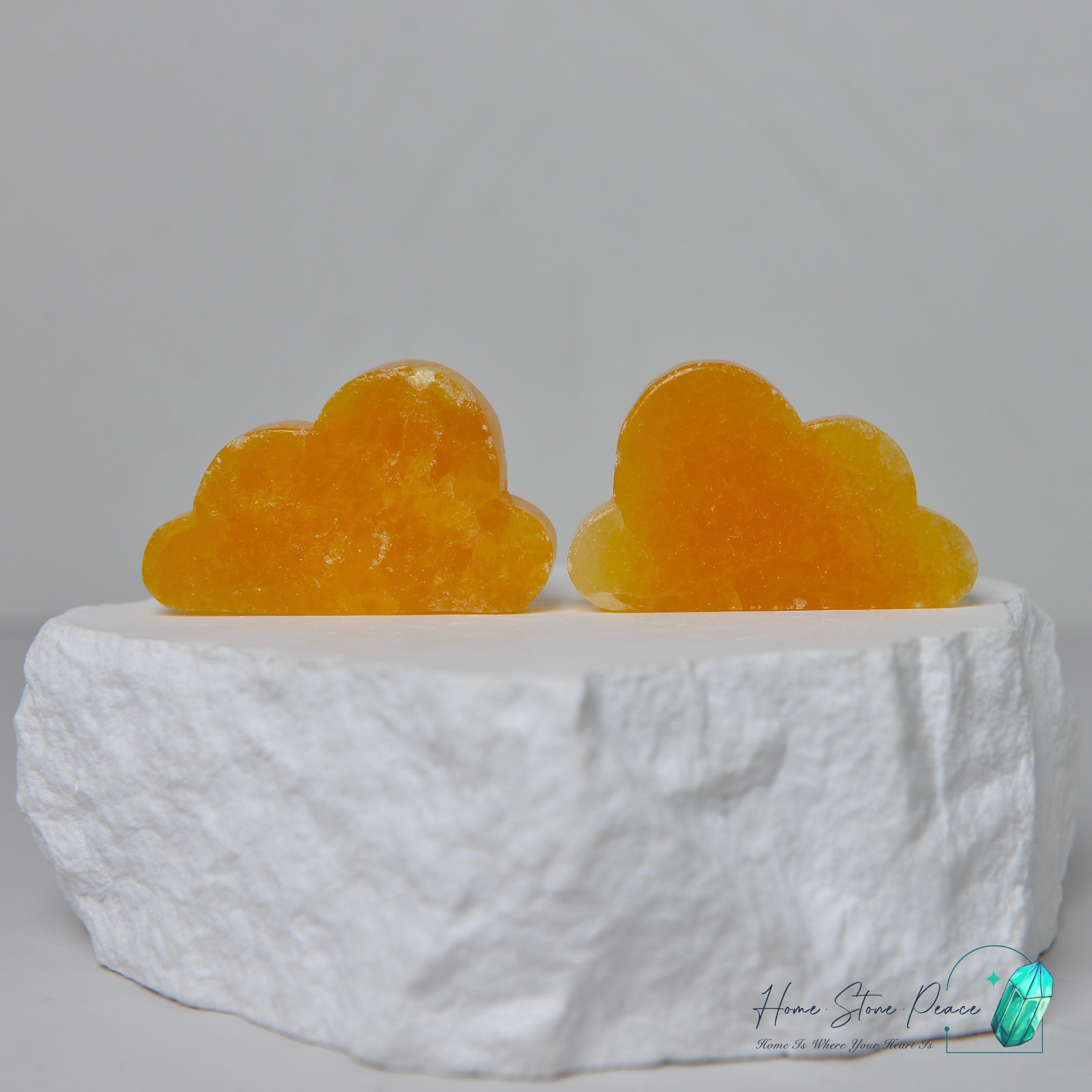 橙色方解石雲朵 Orange Calcite Cloud