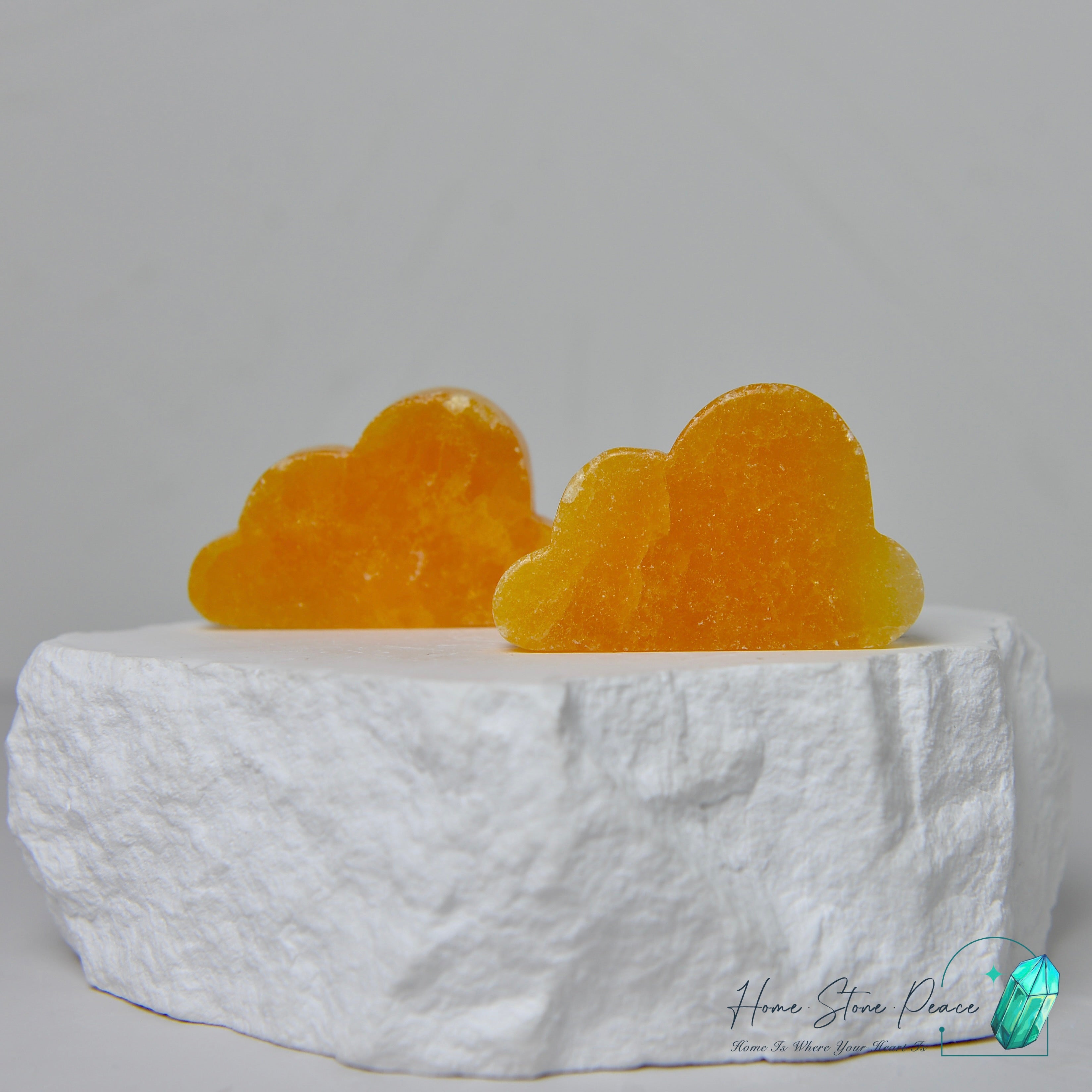橙色方解石雲朵 Orange Calcite Cloud