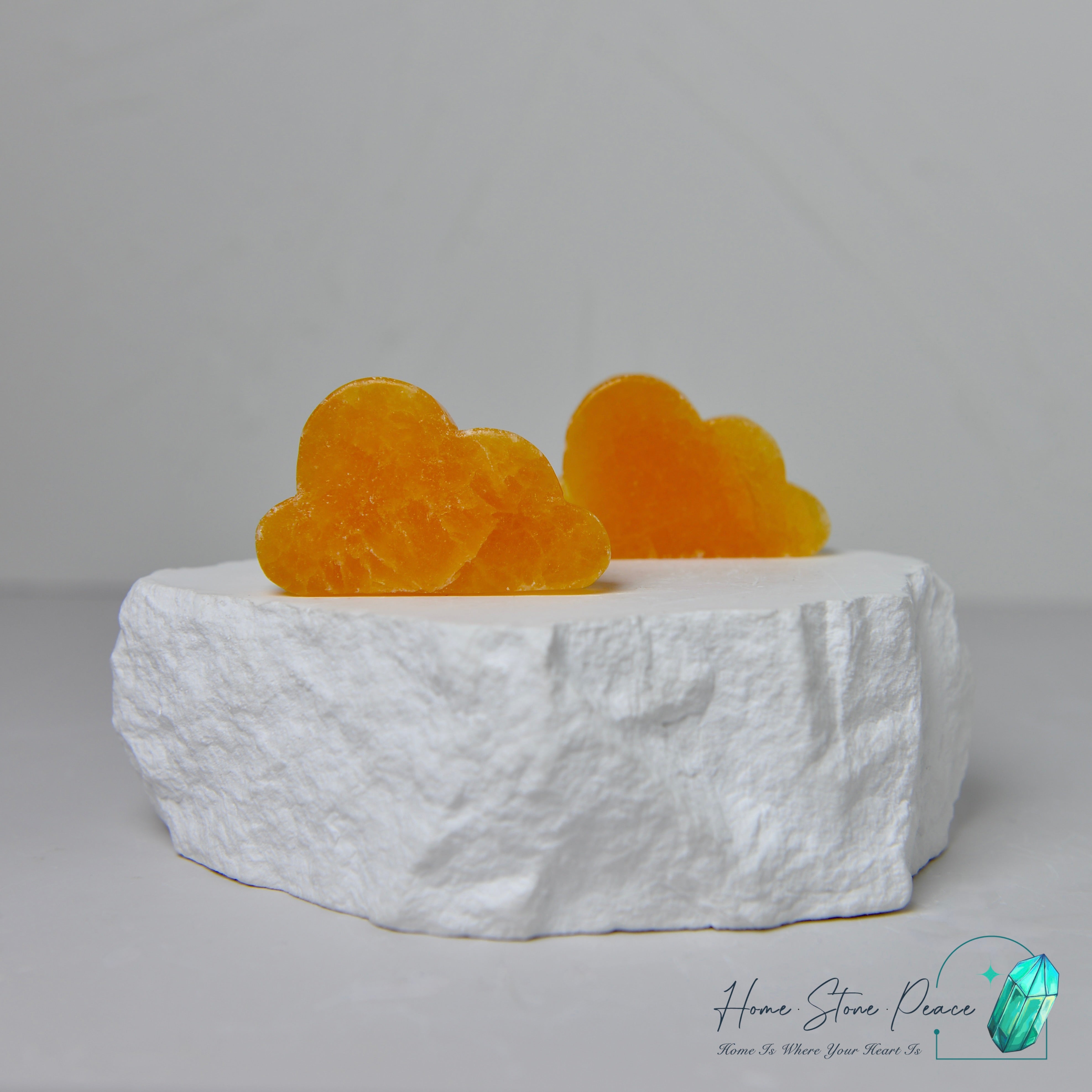 橙色方解石雲朵 Orange Calcite  Cloud
