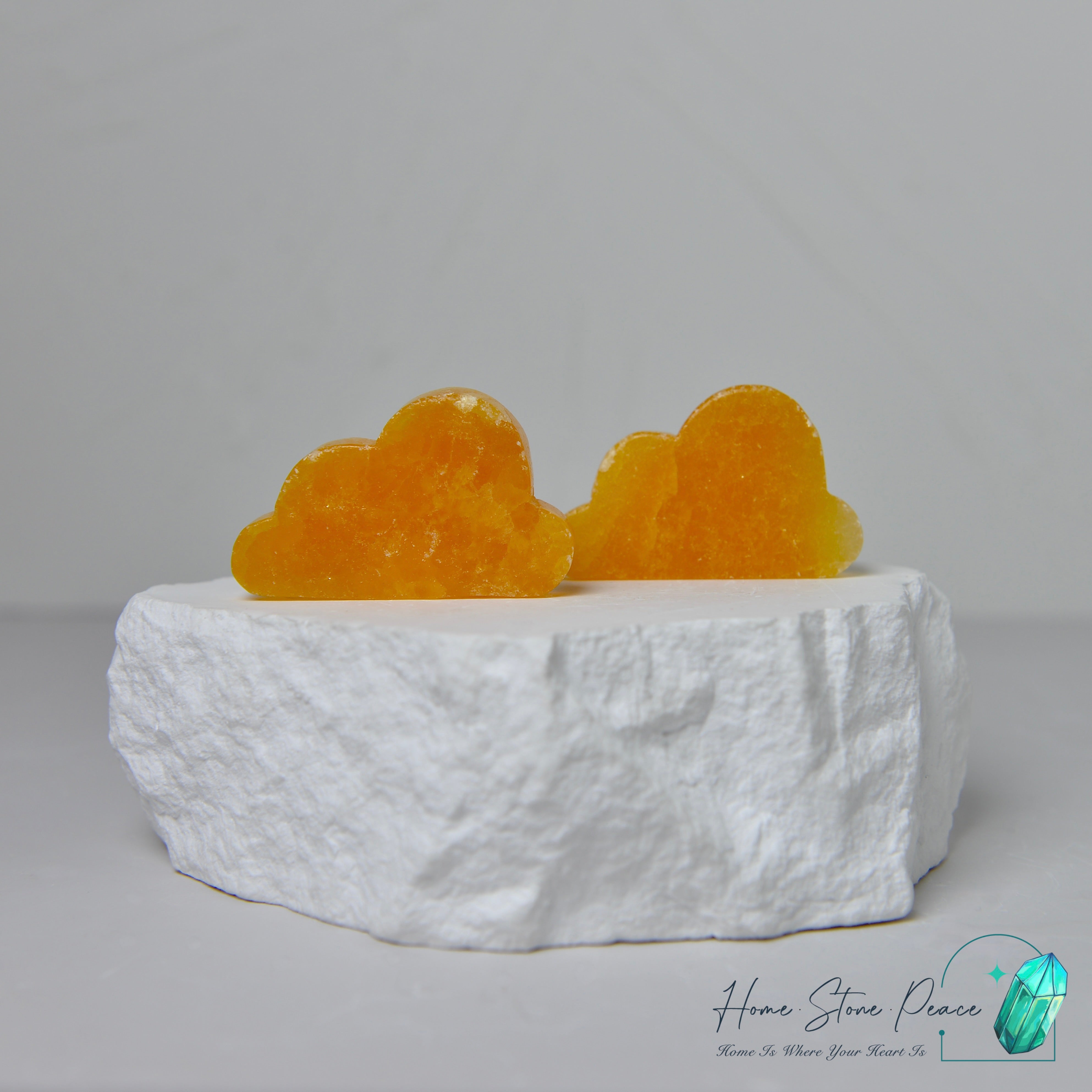 橙色方解石雲朵 Orange Calcite  Cloud