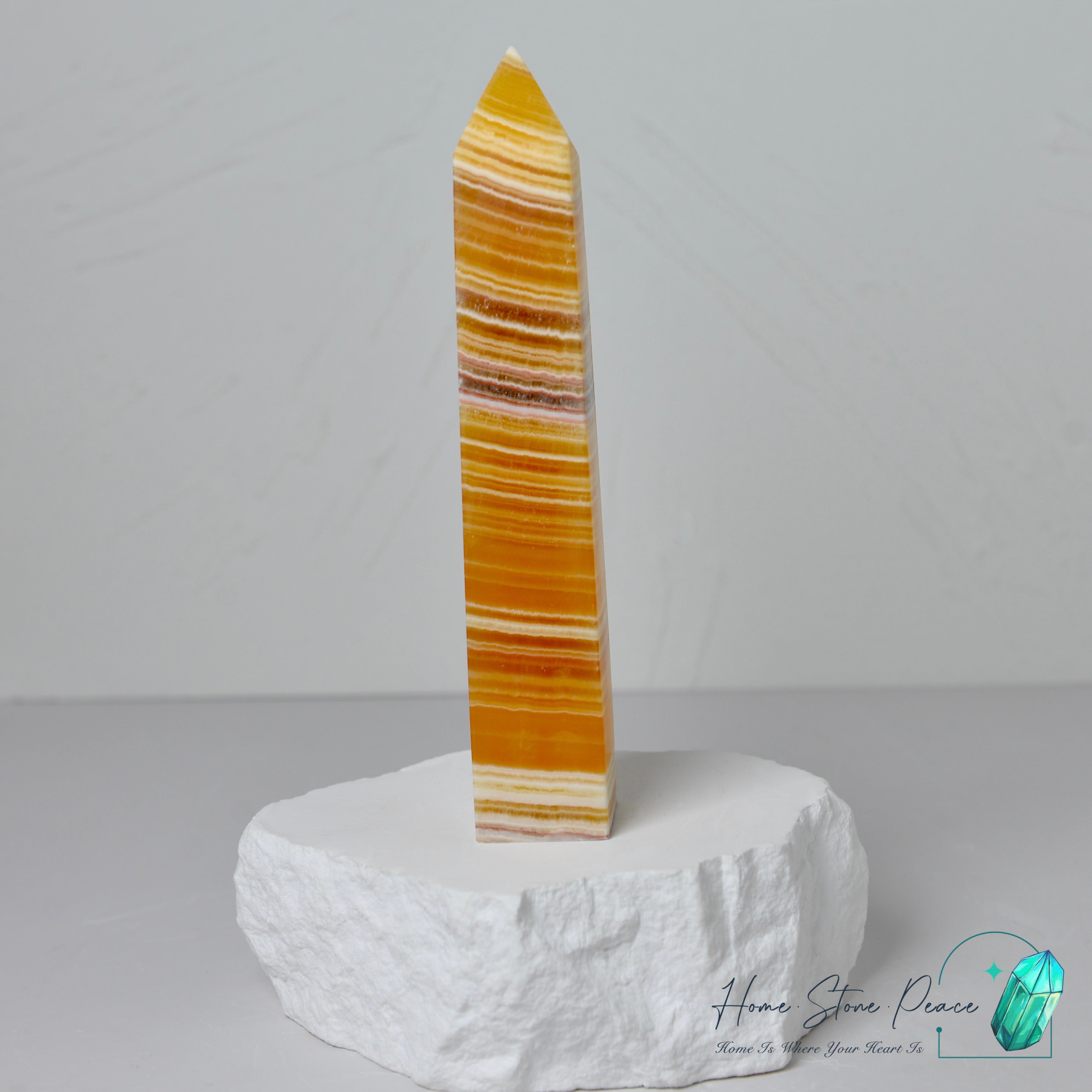 橙色方解石柱 Orange Calcite Tower
