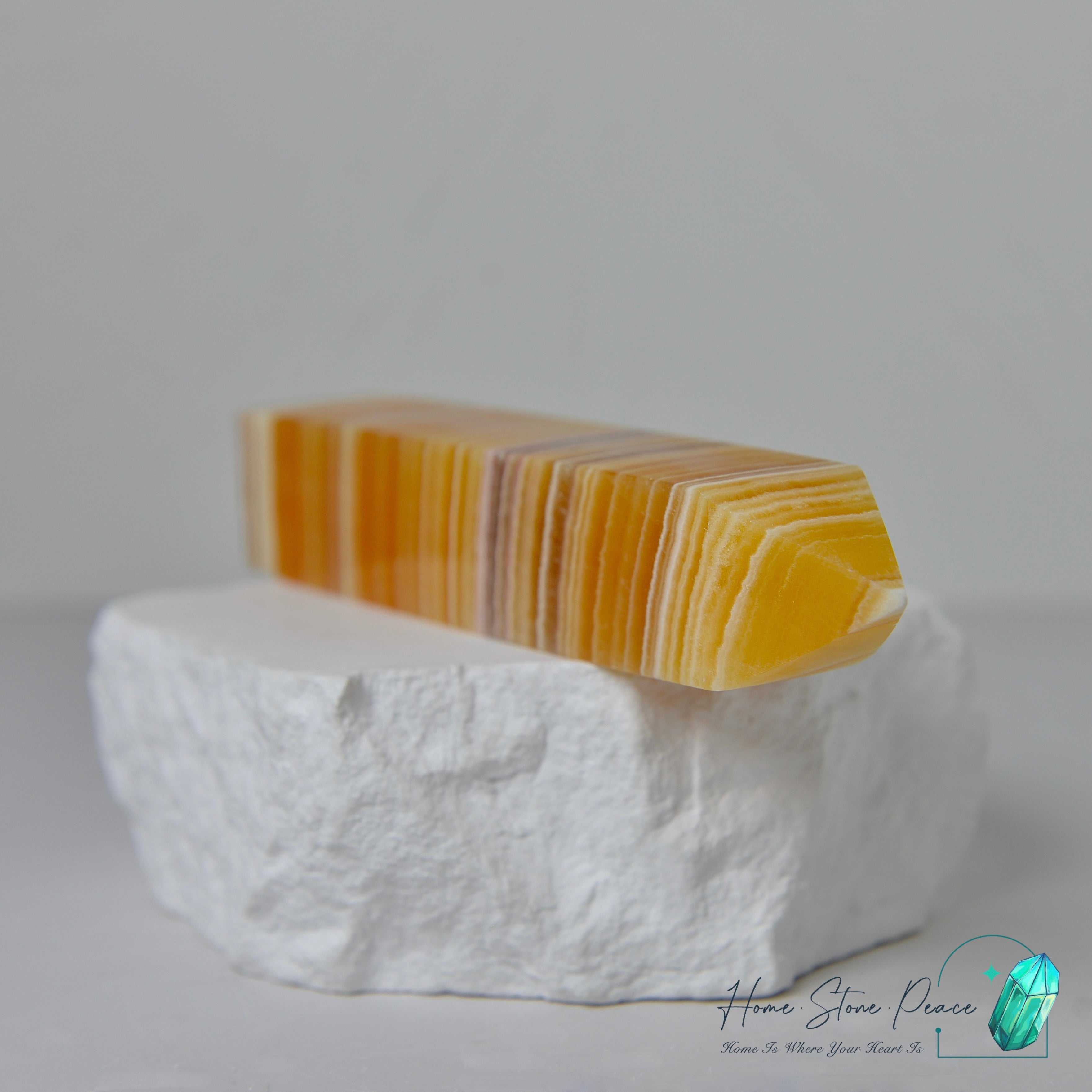 橙色方解石柱 Orange Calcite Tower