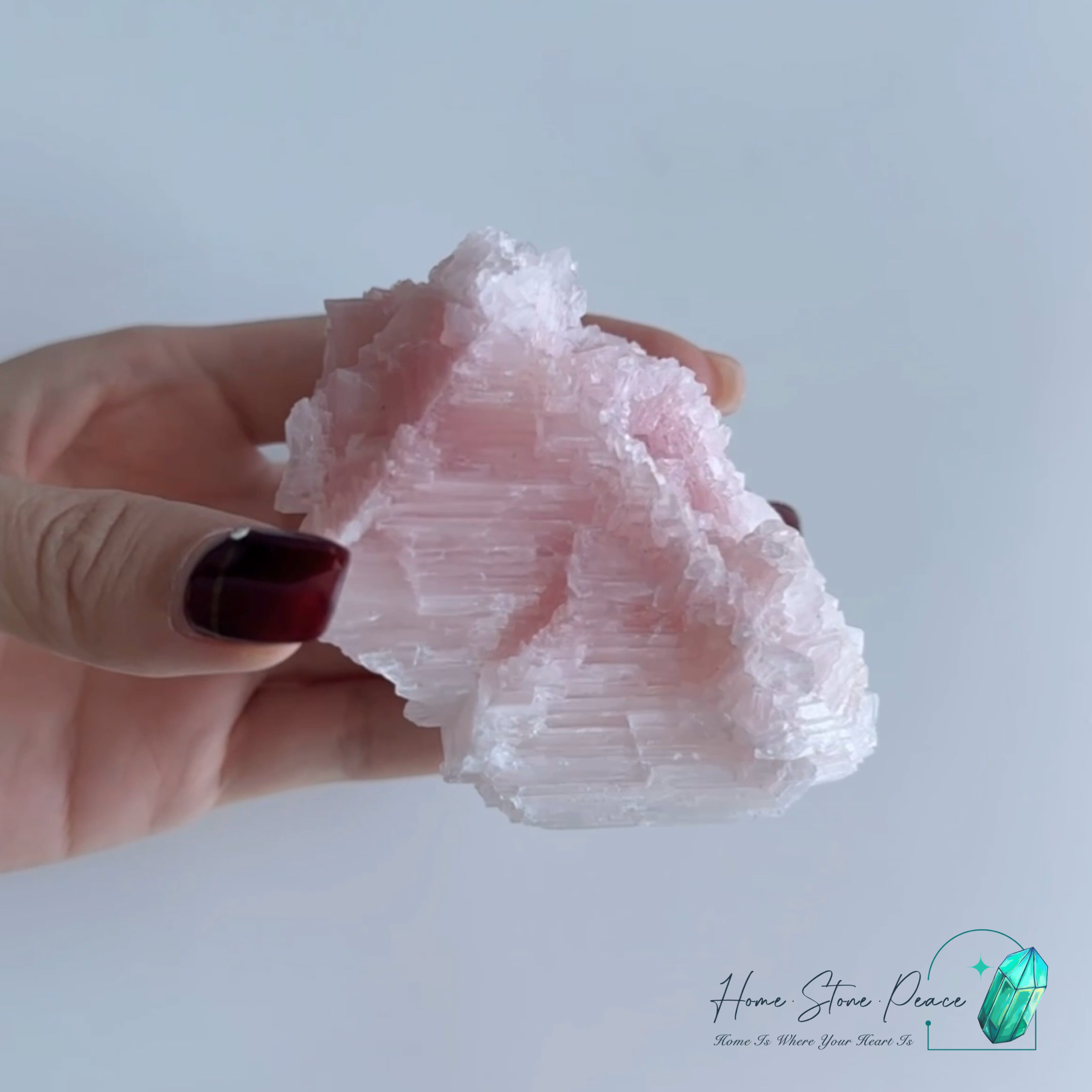 塞爾斯湖粉紅鹽礦 Natural Searles Lake Pink Halite