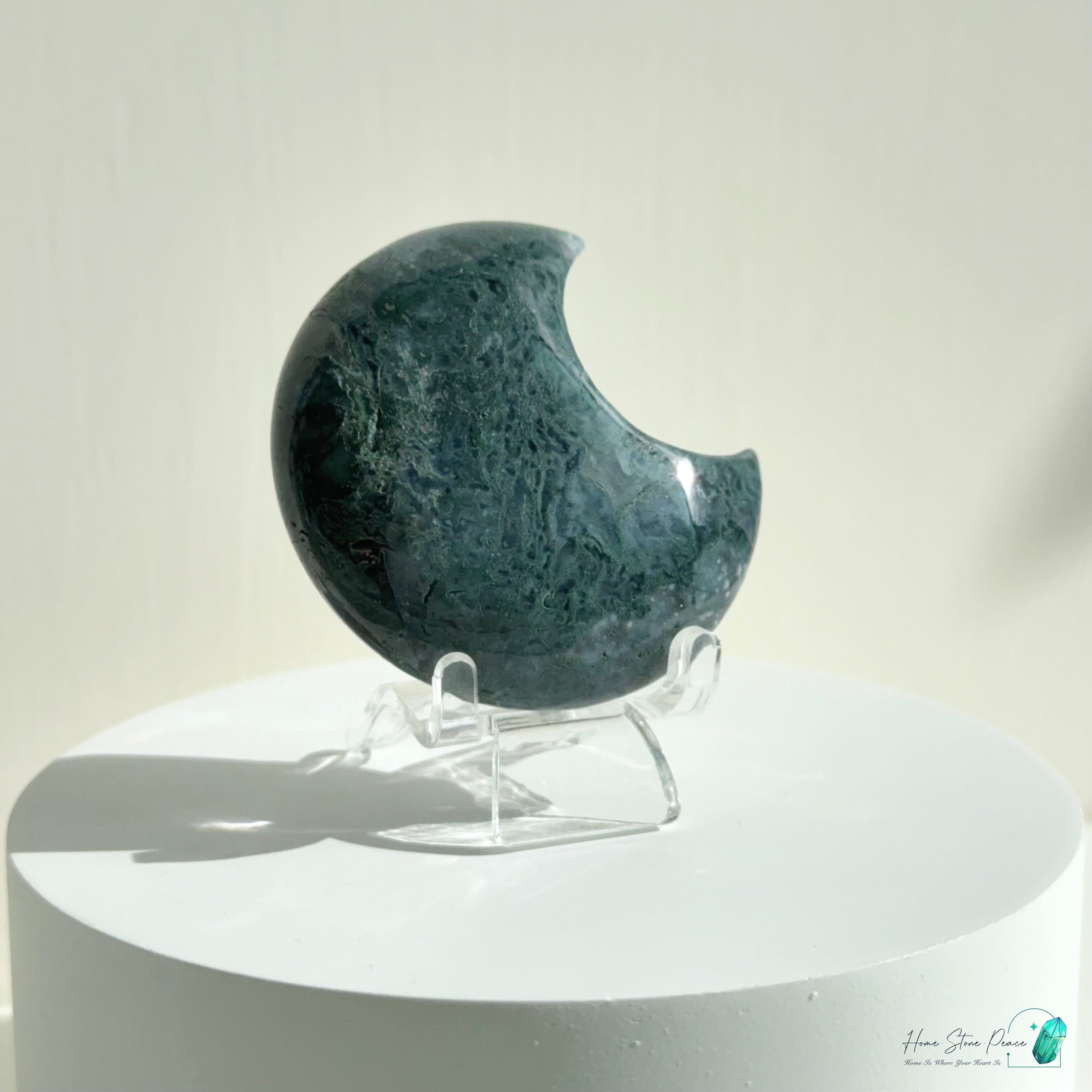 水草瑪瑙月亮 Moss Agate Moon