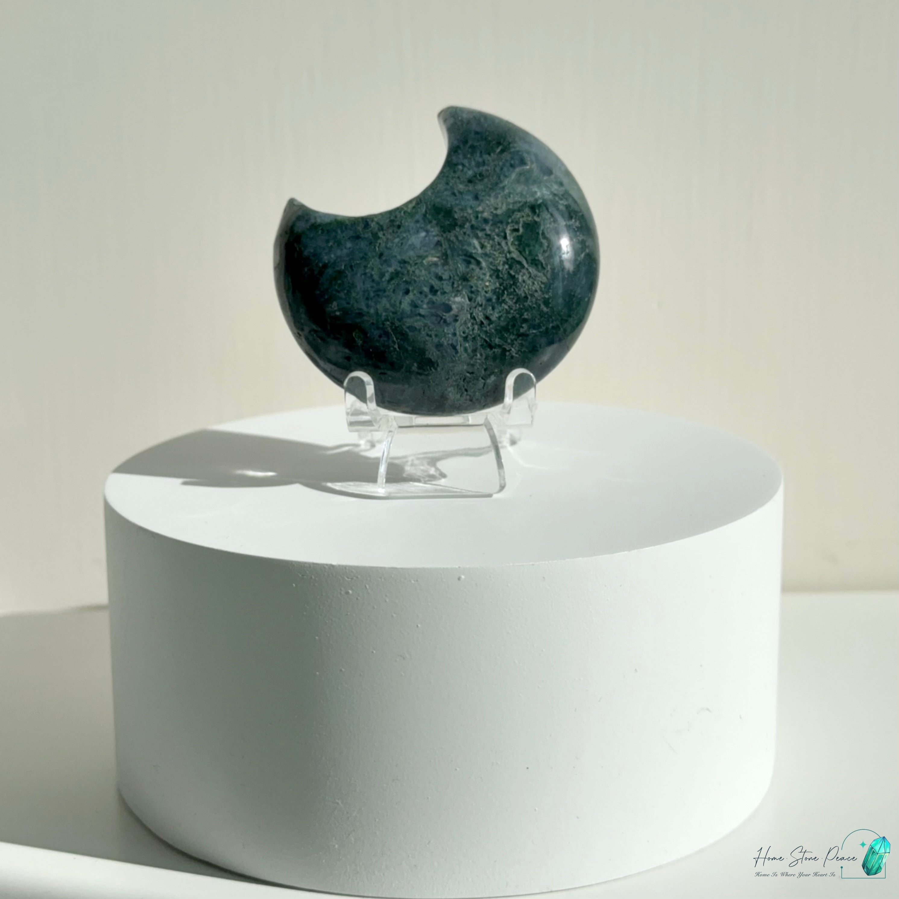 水草瑪瑙月亮 Moss Agate Moon
