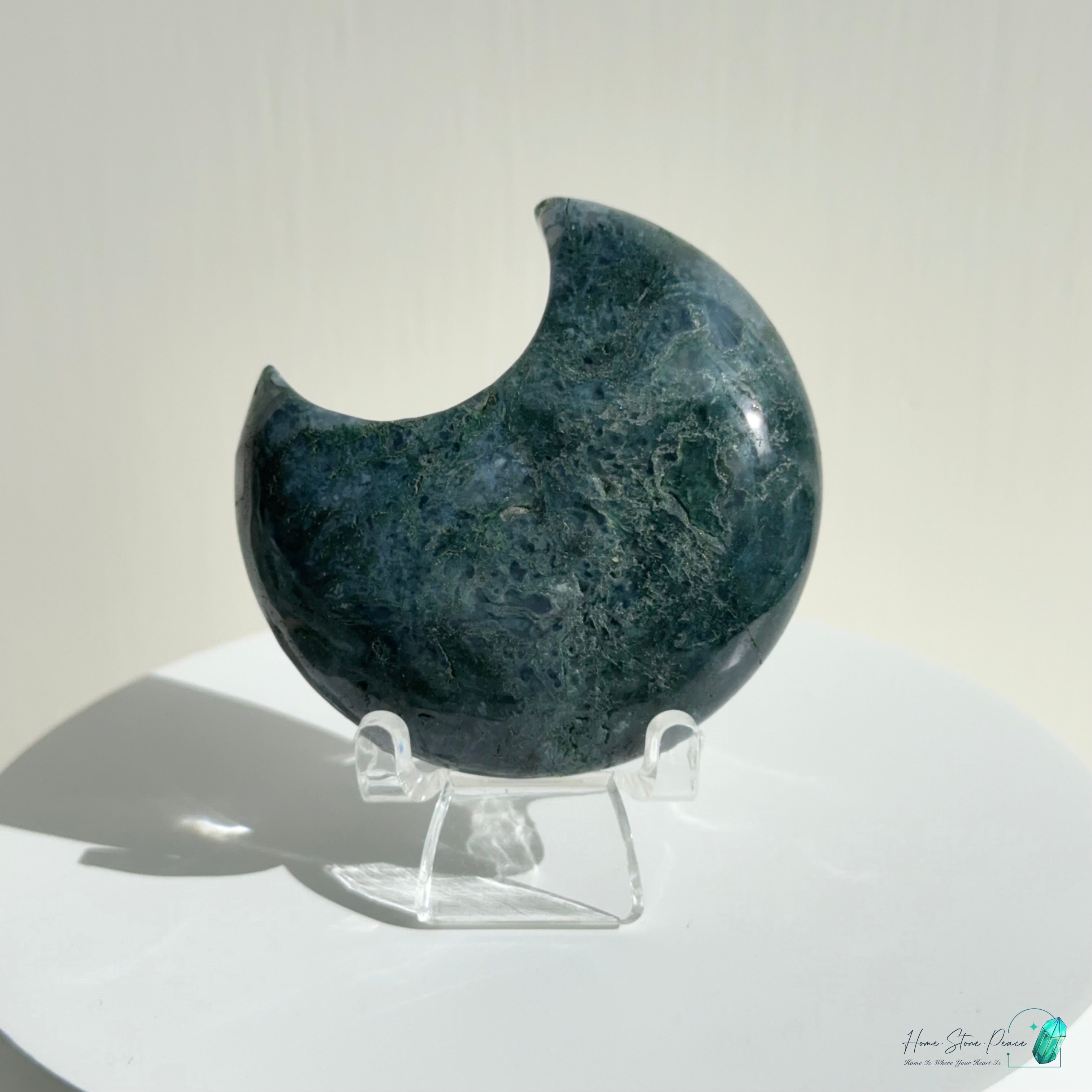 水草瑪瑙月亮 Moss Agate Moon