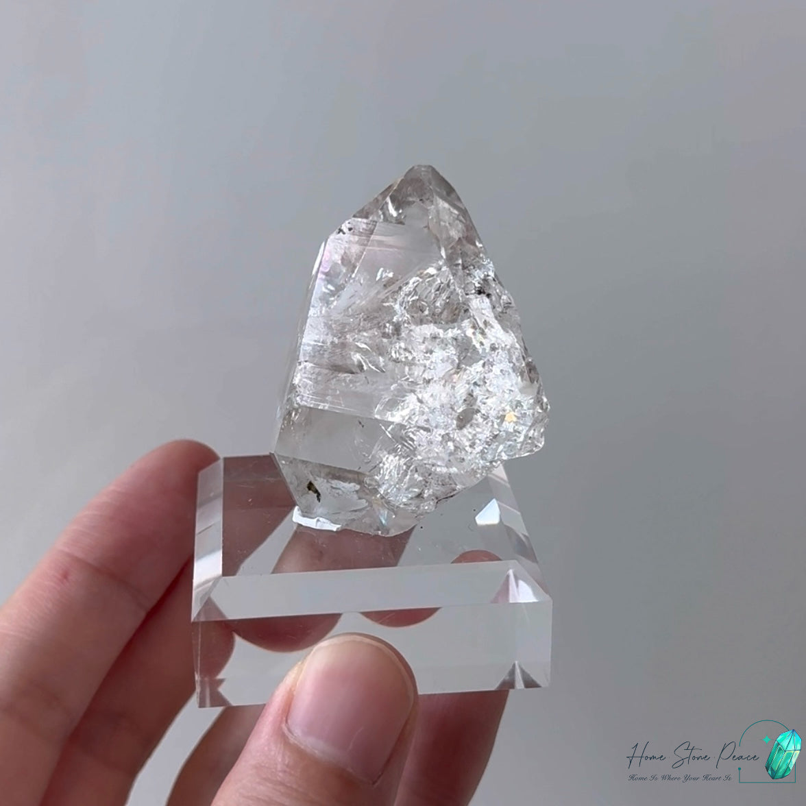 美國紐約赫基蒙鑽石(玻璃體) New York Herkimer Diamond with Hydrocarbon Inclusion
