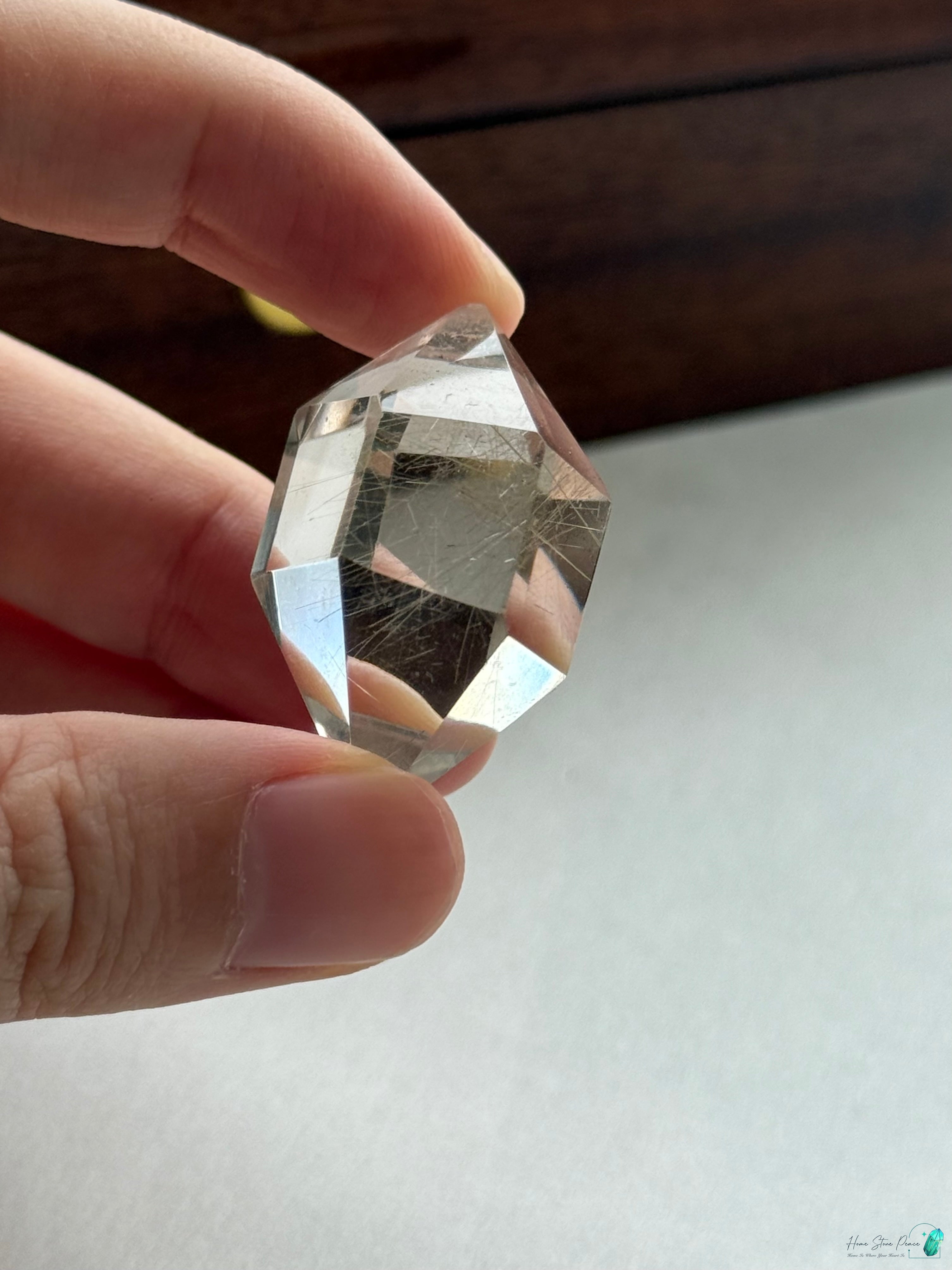 巴西雙尖銀髮水晶 Brazilian Double Terminated Silver Rutilated Quartz