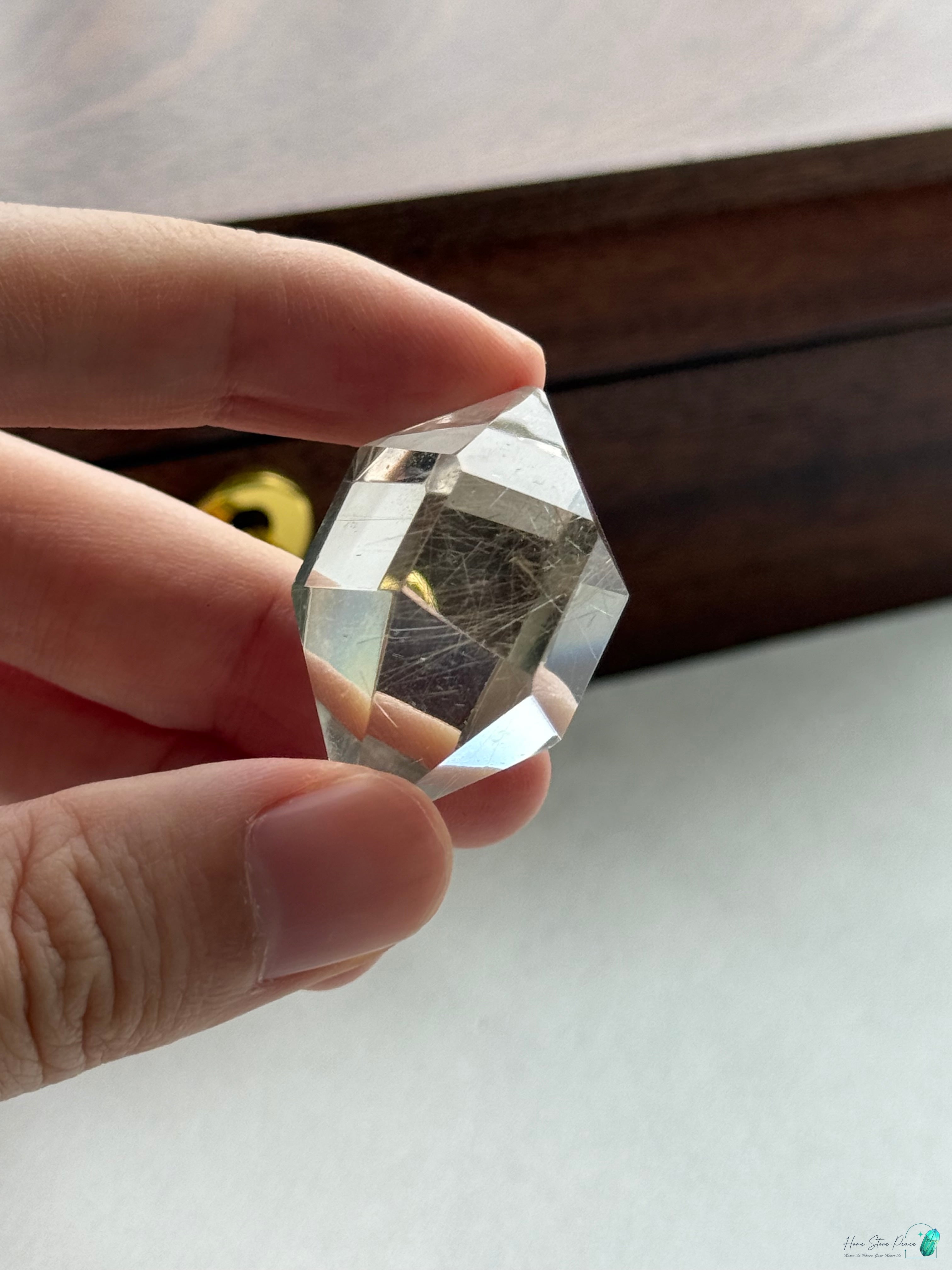 巴西雙尖銀髮水晶 Brazilian Double Terminated Silver Rutilated Quartz