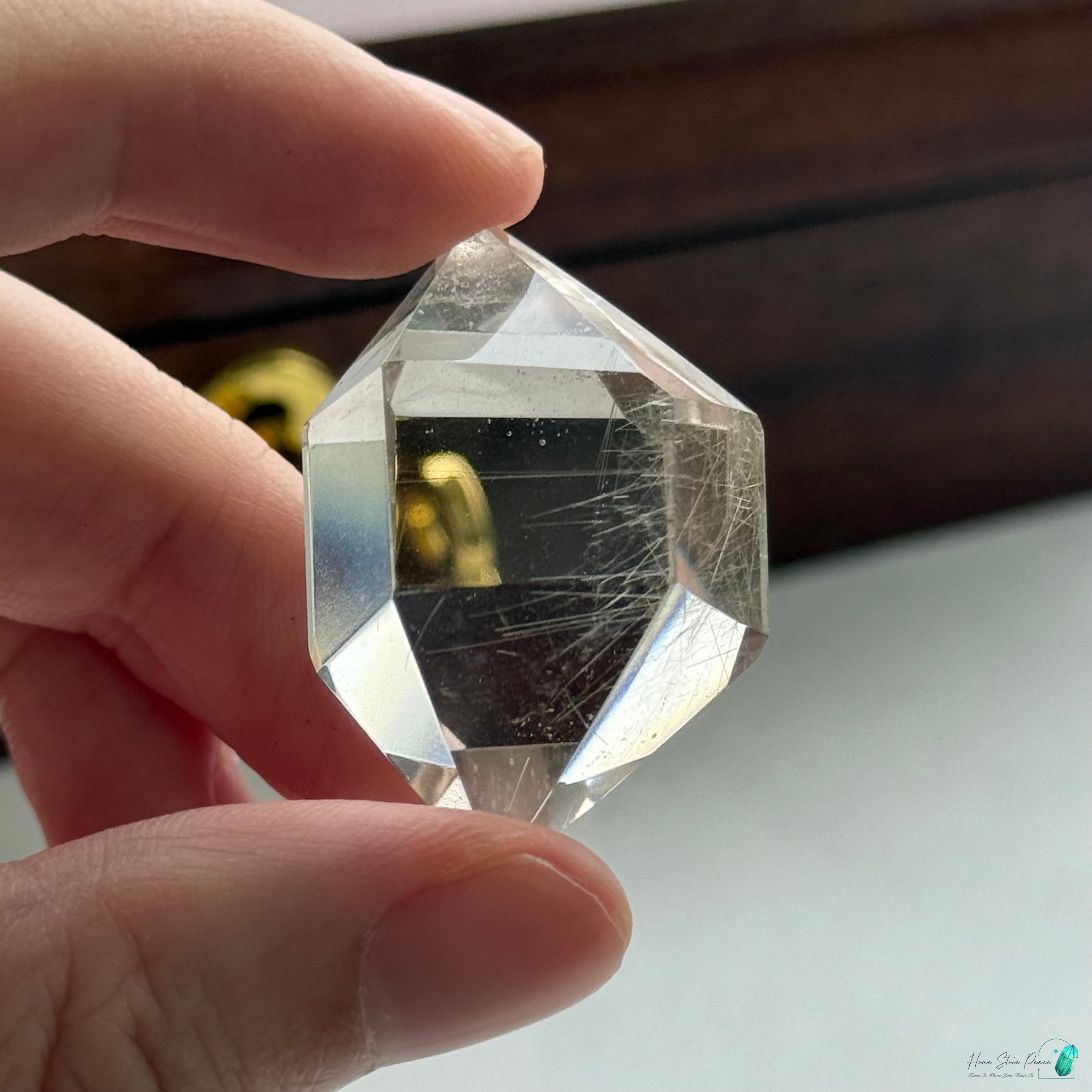 巴西雙尖銀髮水晶 Brazilian Double Terminated Silver Rutilated Quartz