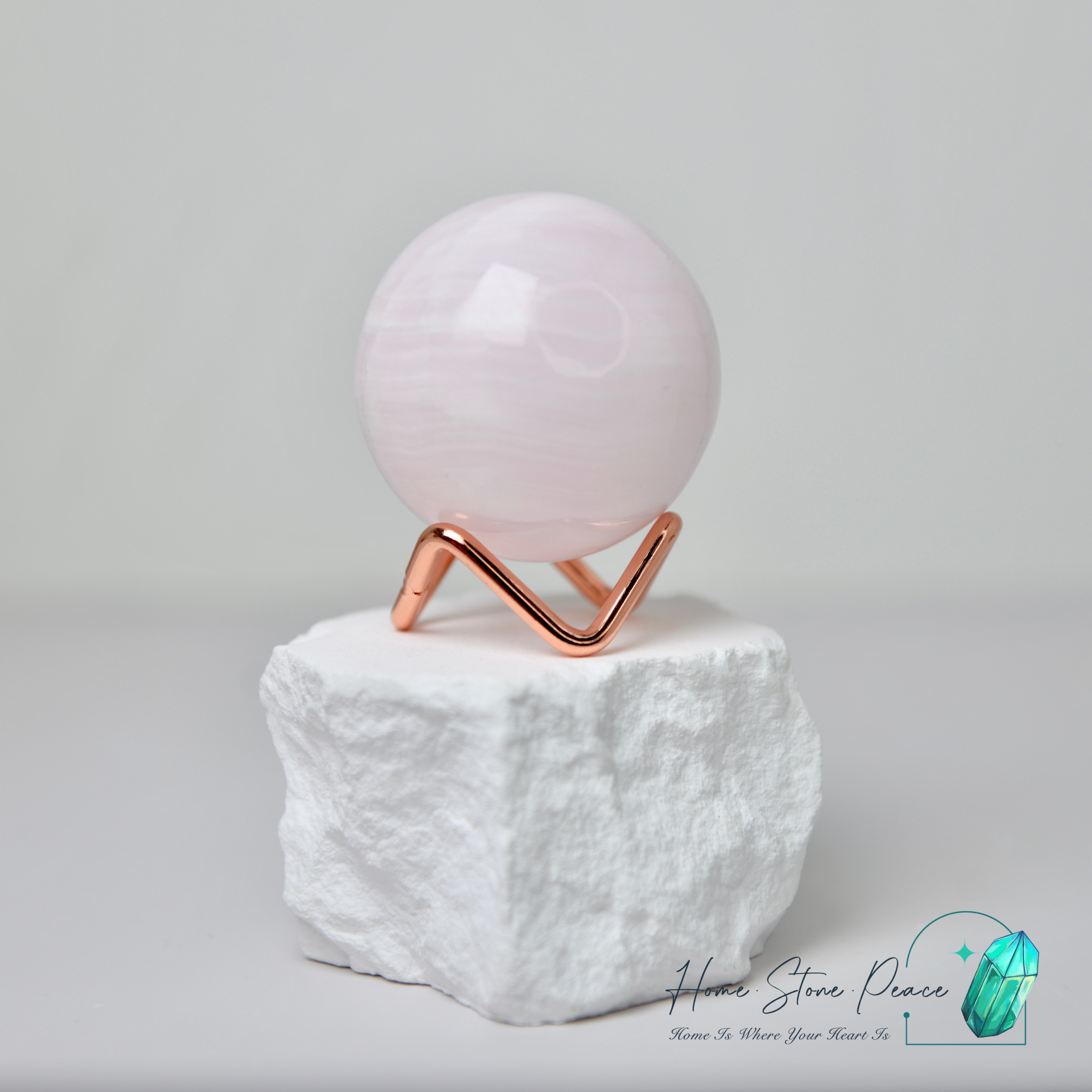 Mangano Pink Calcite Sphere 粉紅方解石球