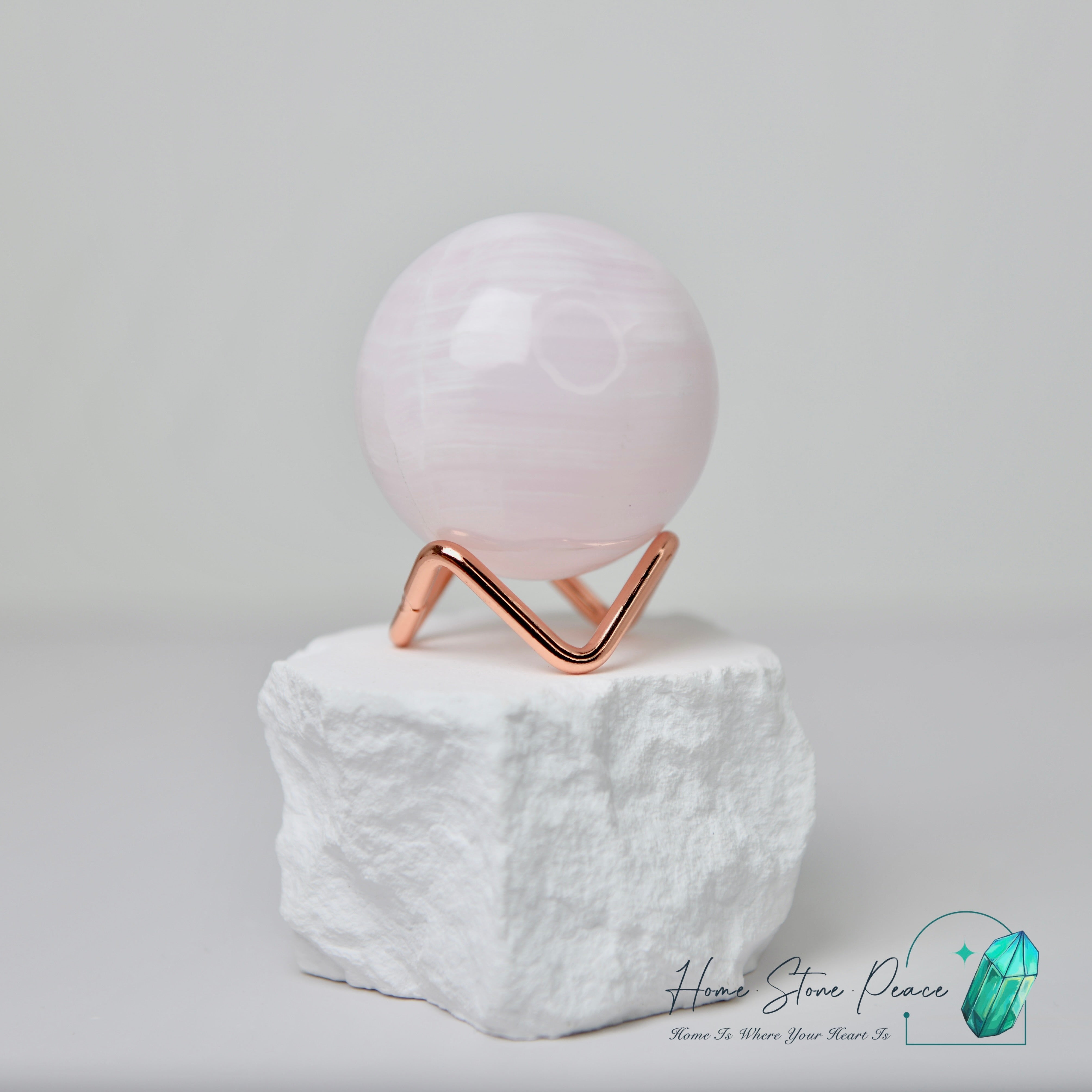 粉紅方解石球 Mangano Pink Calcite Sphere