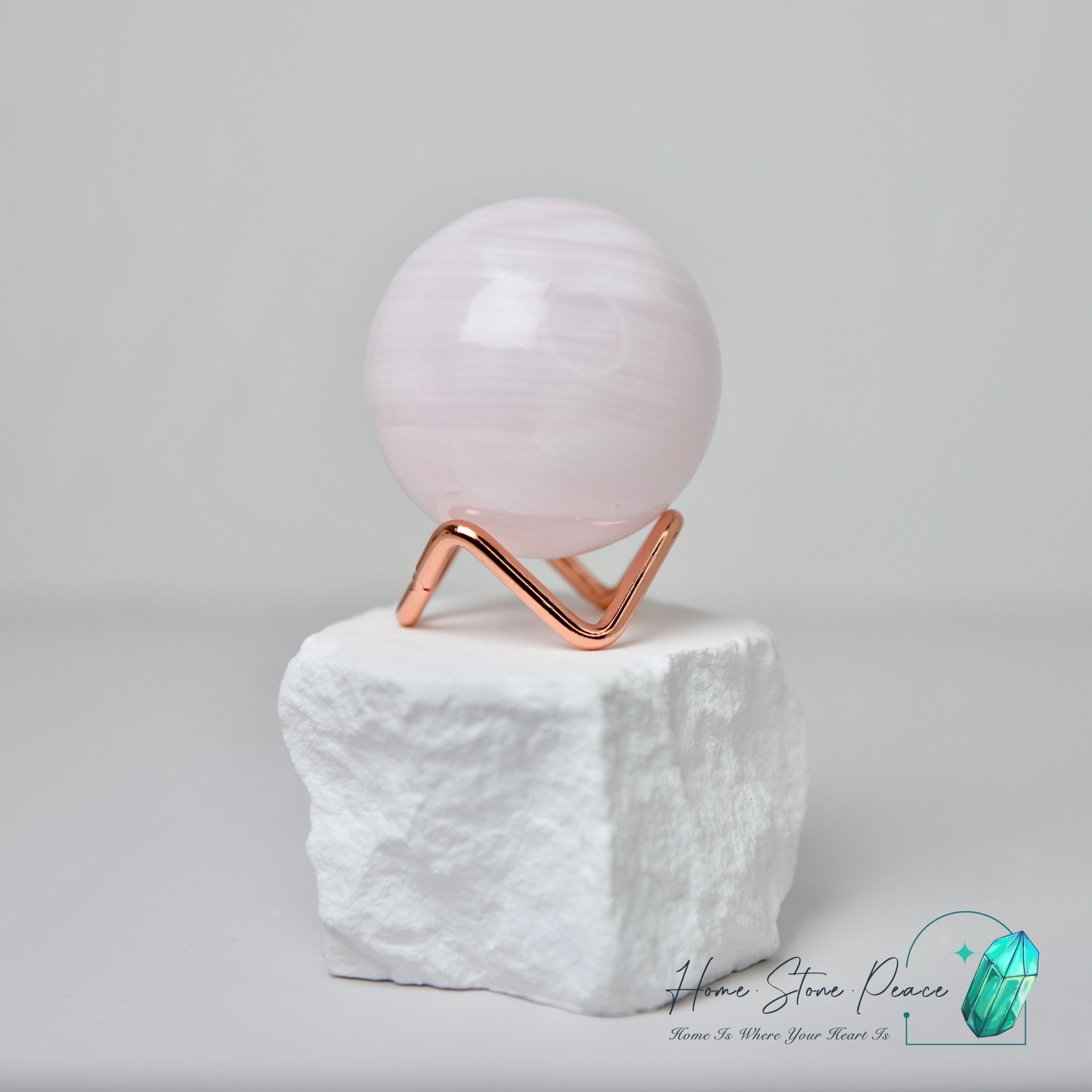 Mangano Pink Calcite Sphere 粉紅方解石球