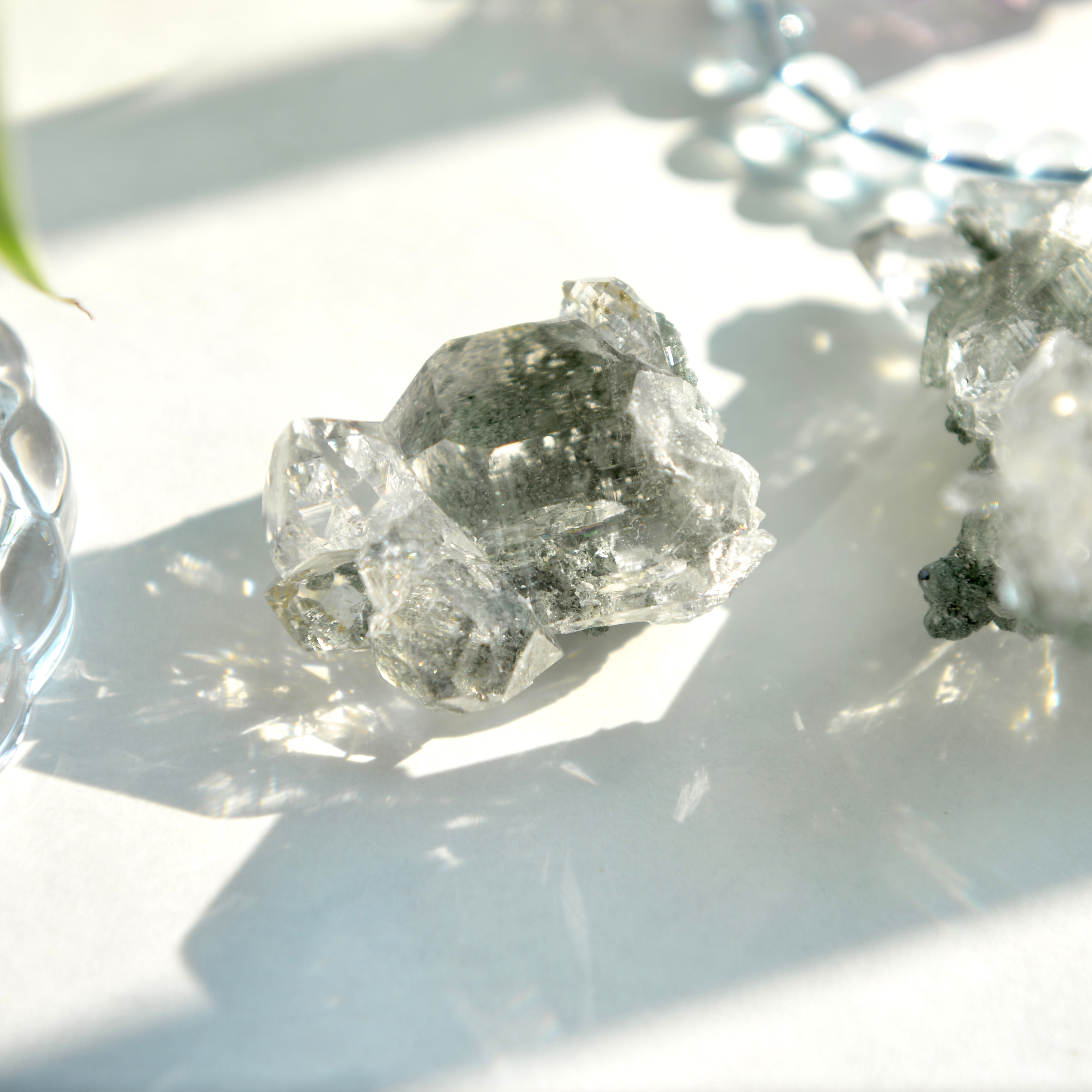 精品喜馬拉雅山綠泥共生水晶 Premium Himalayan Quartz with Green Chlorite
