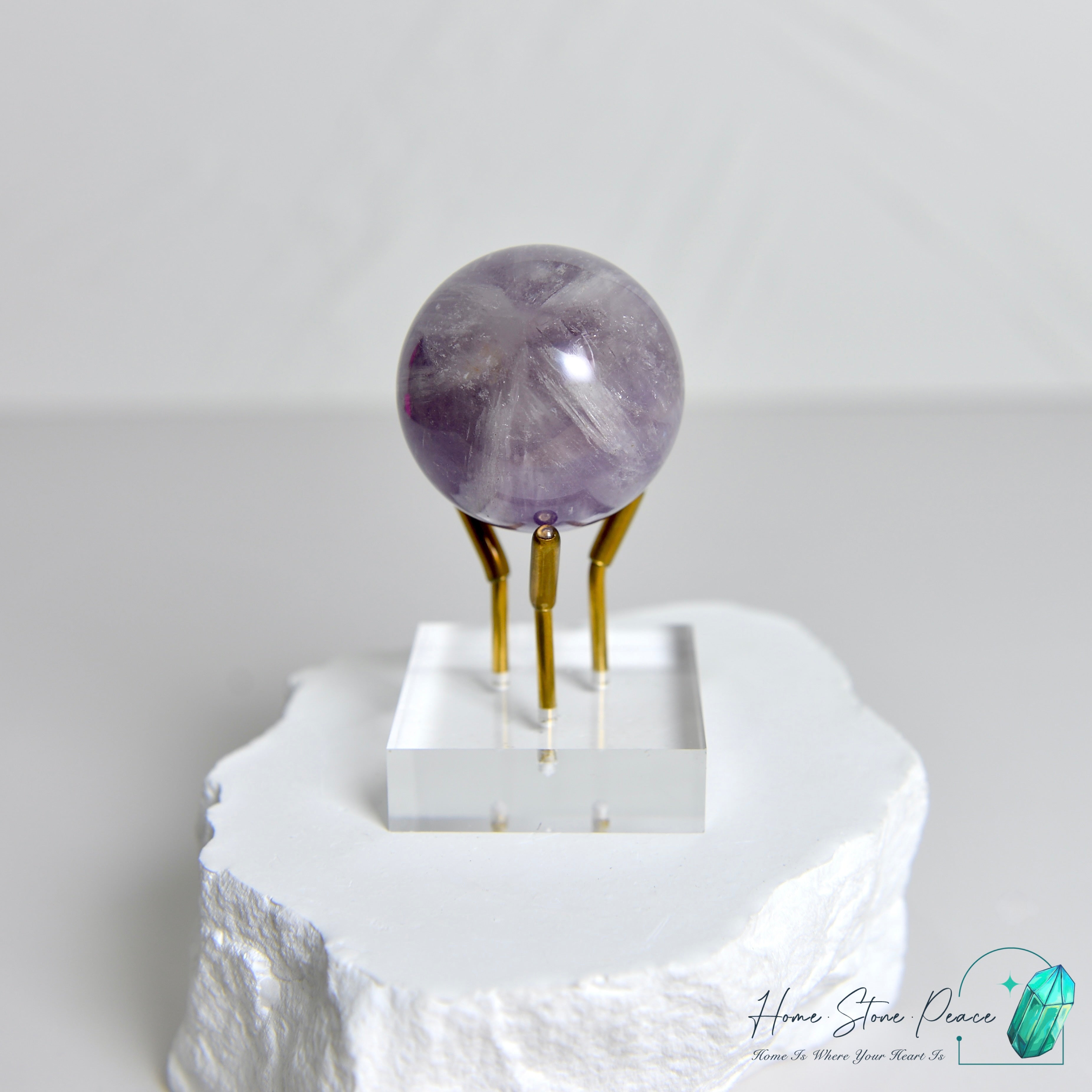 5 Clover Amethyst Sphere 五瓣紫水晶球