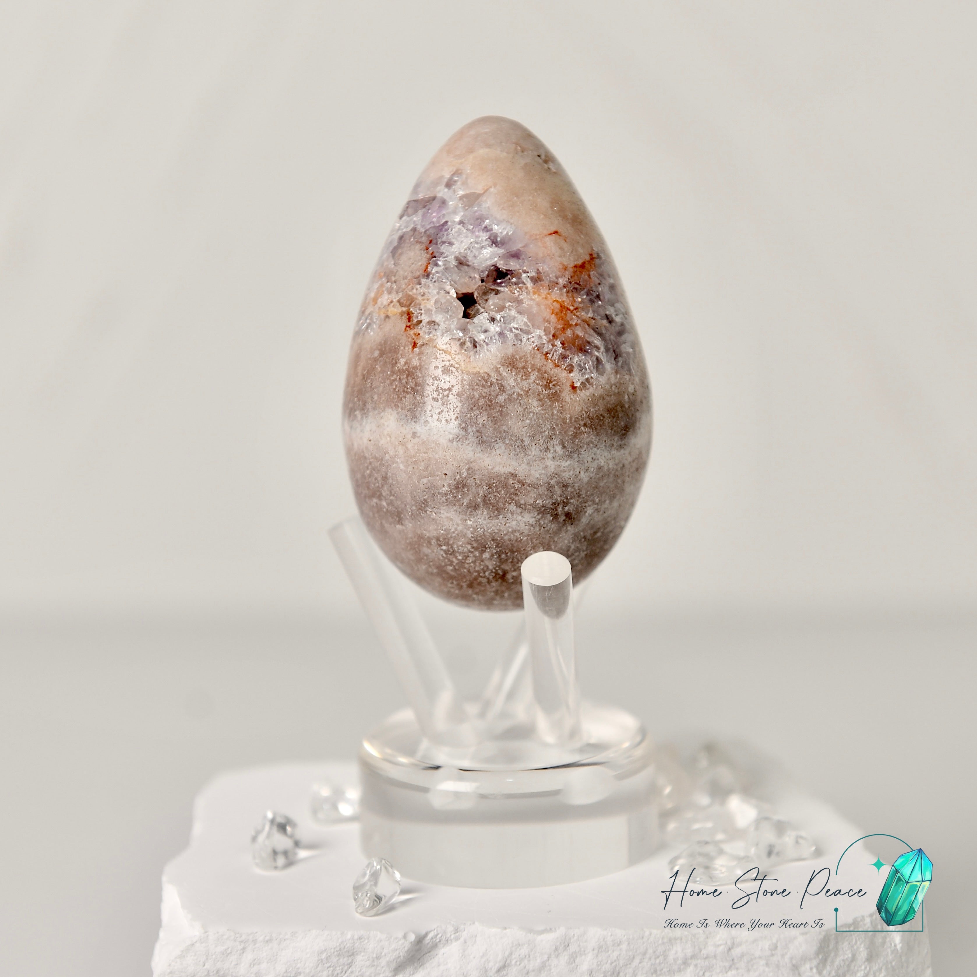 Pink Amethyst Egg 粉紅紫水晶蛋