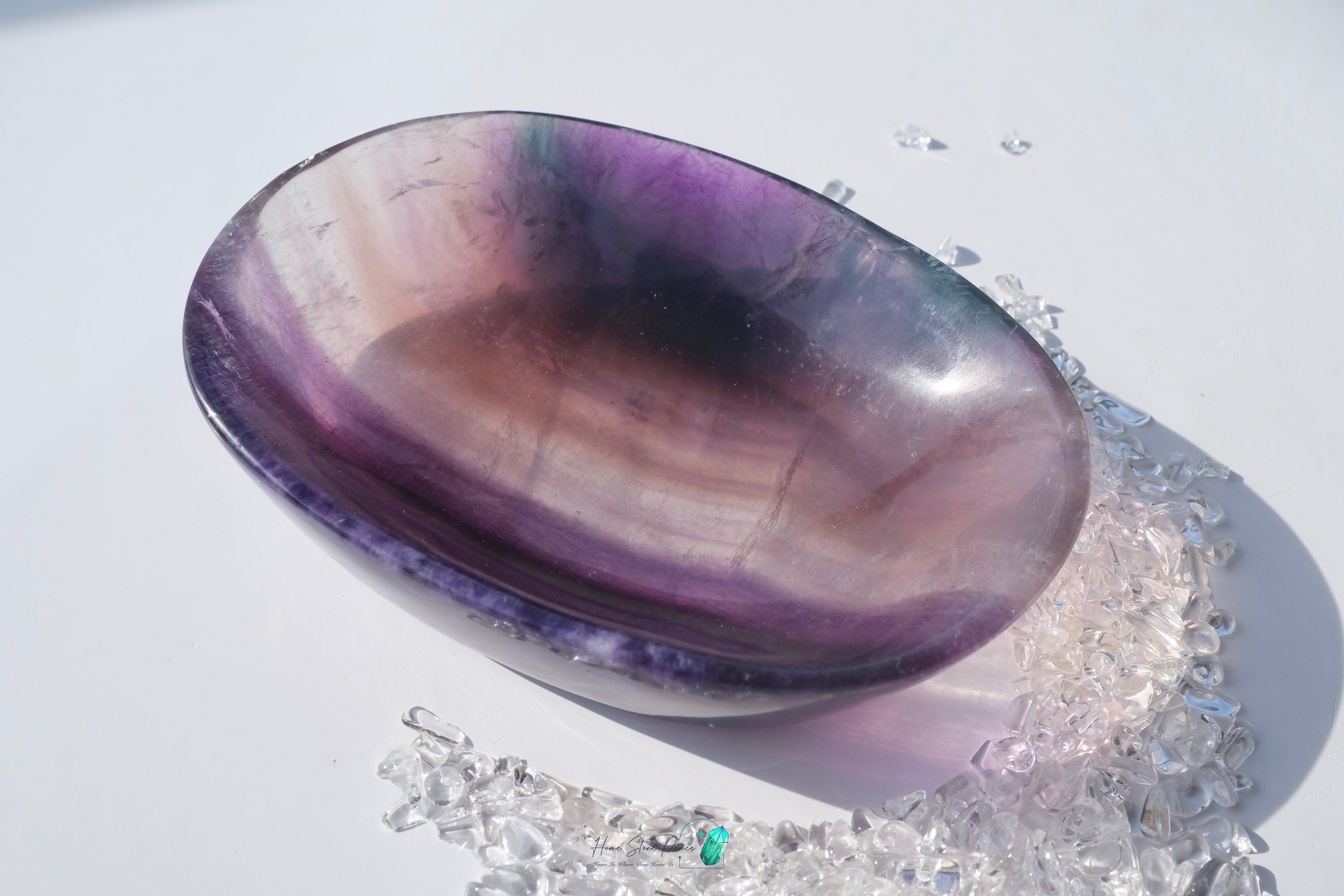 千層彩虹螢石碟(加厚）Rainbow Fluorite Dish