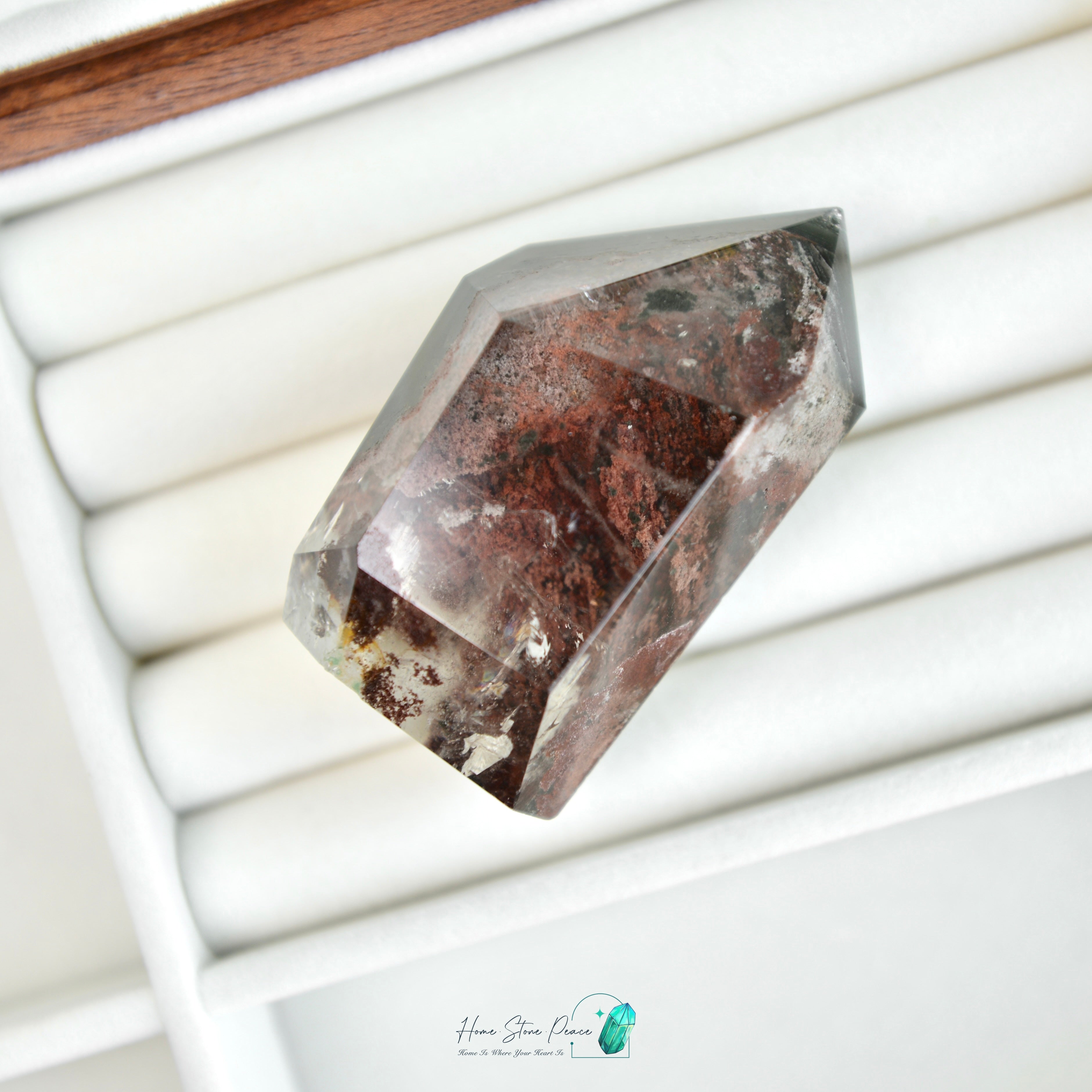 Red & Green Phantom Quartz Free Form 紅綠幽靈水晶隨形