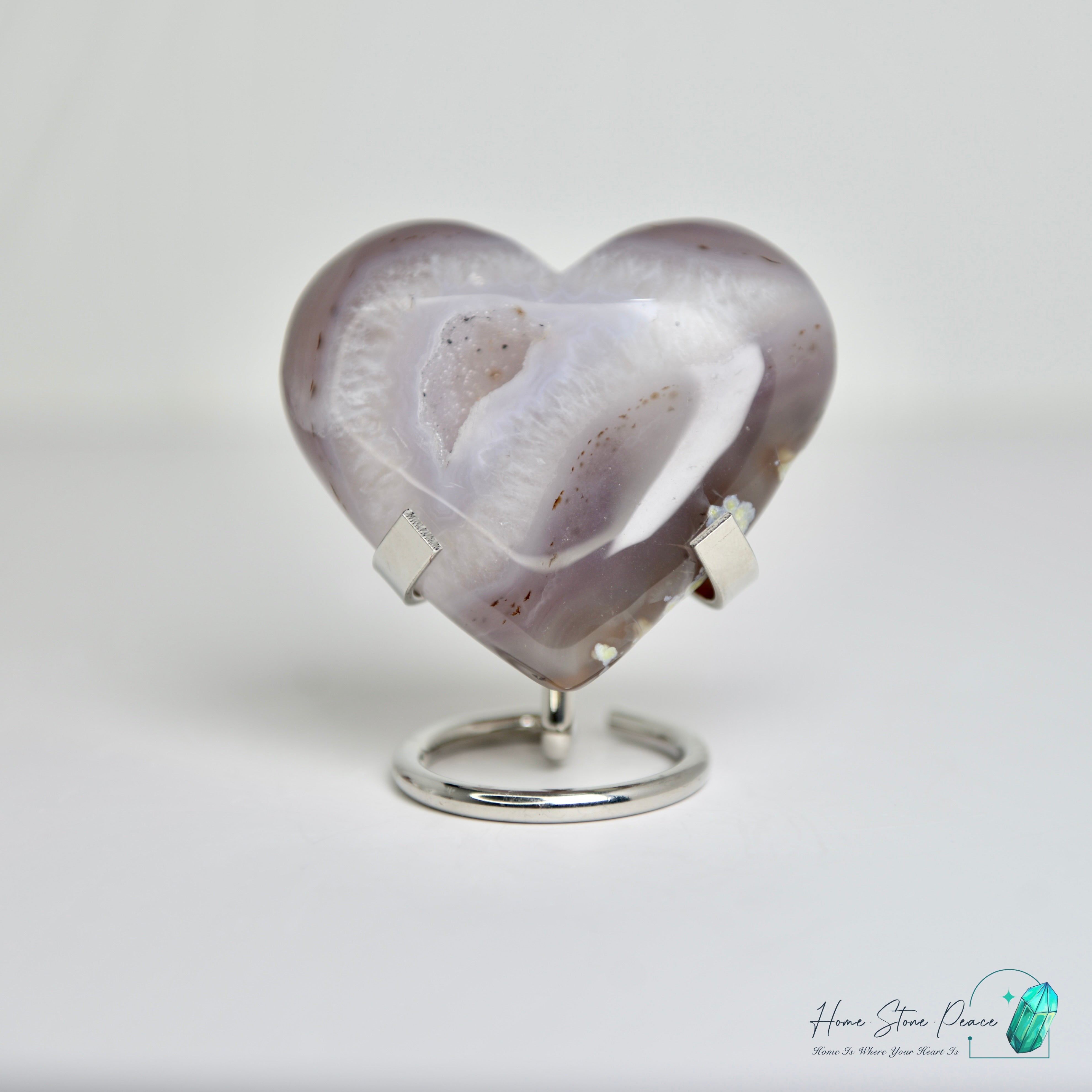 Agate Geode Heart 瑪瑙心