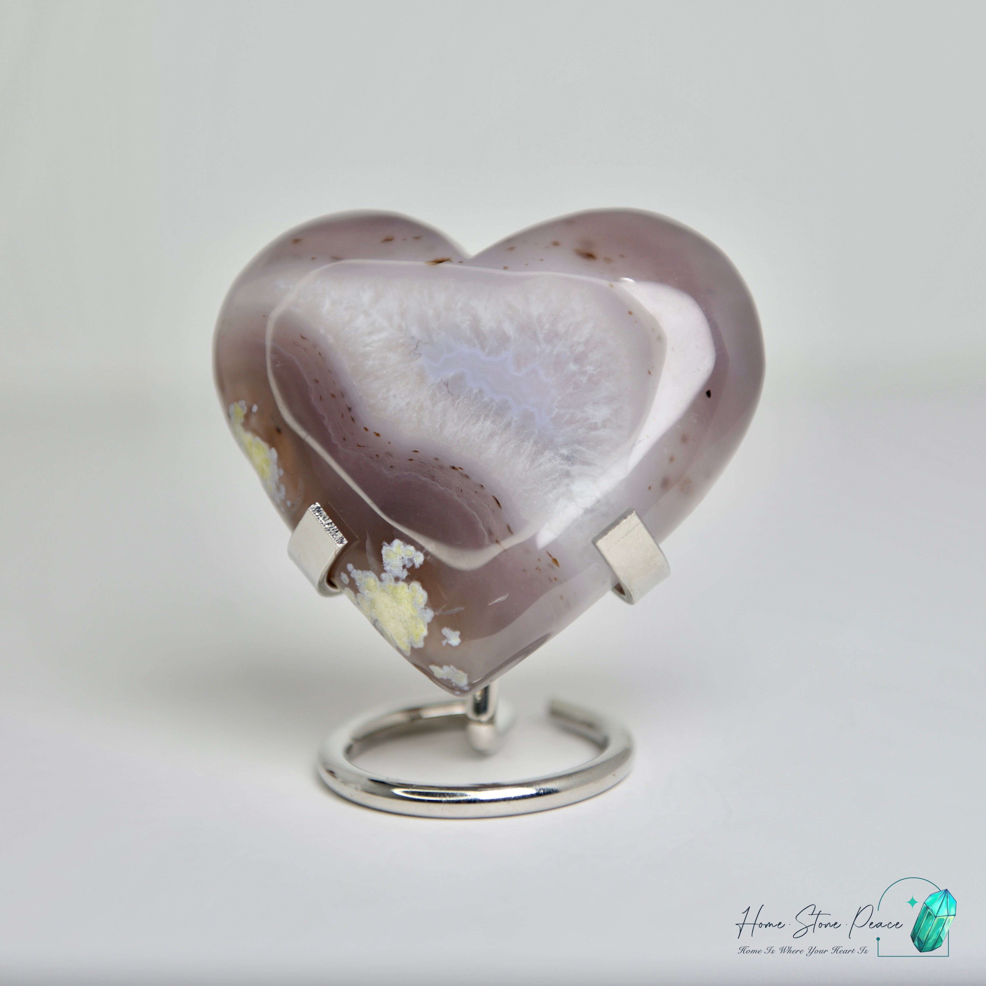 Agate Geode Heart 瑪瑙心