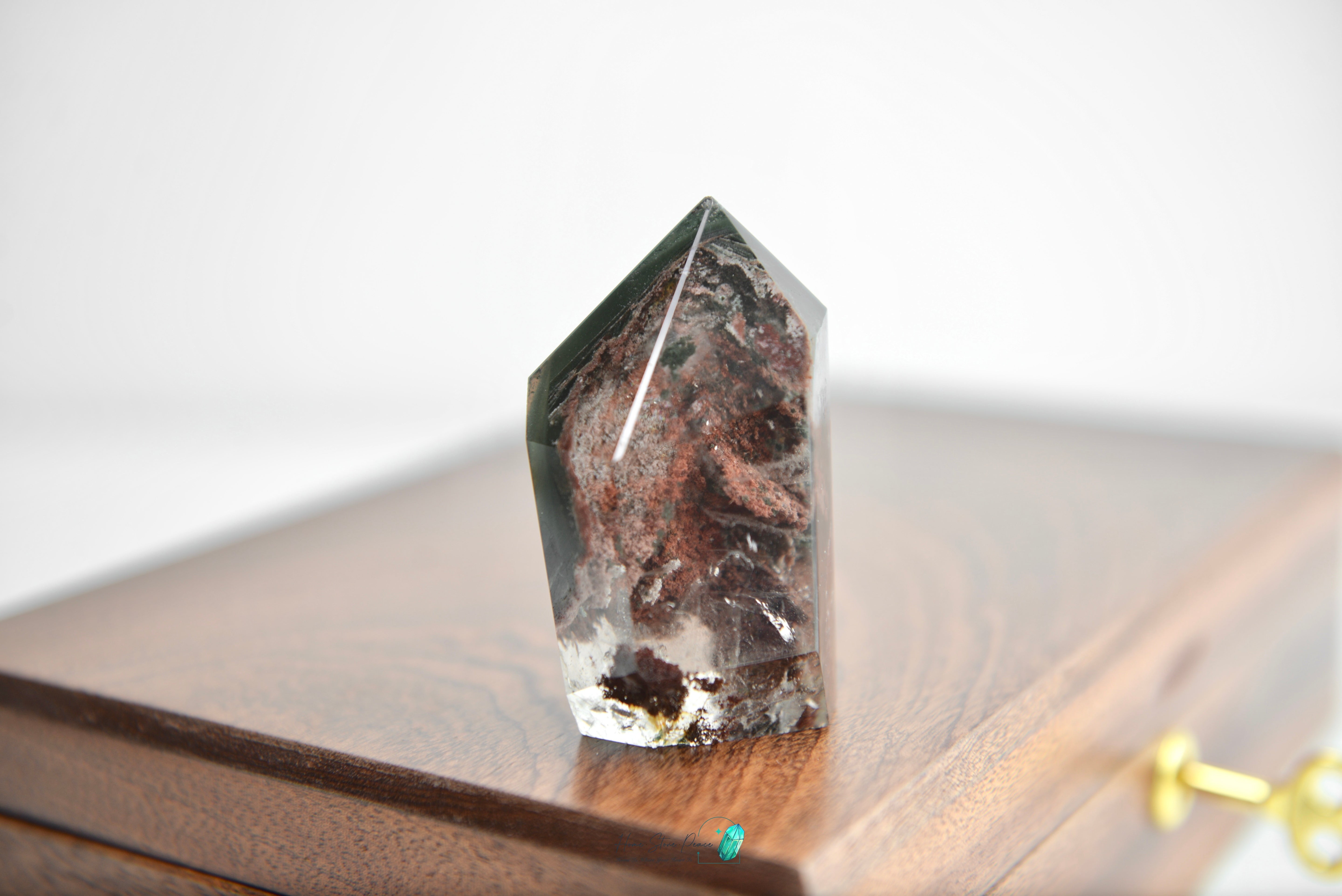 紅綠幽靈水晶隨形 Red & Green Phantom Quartz Free Form