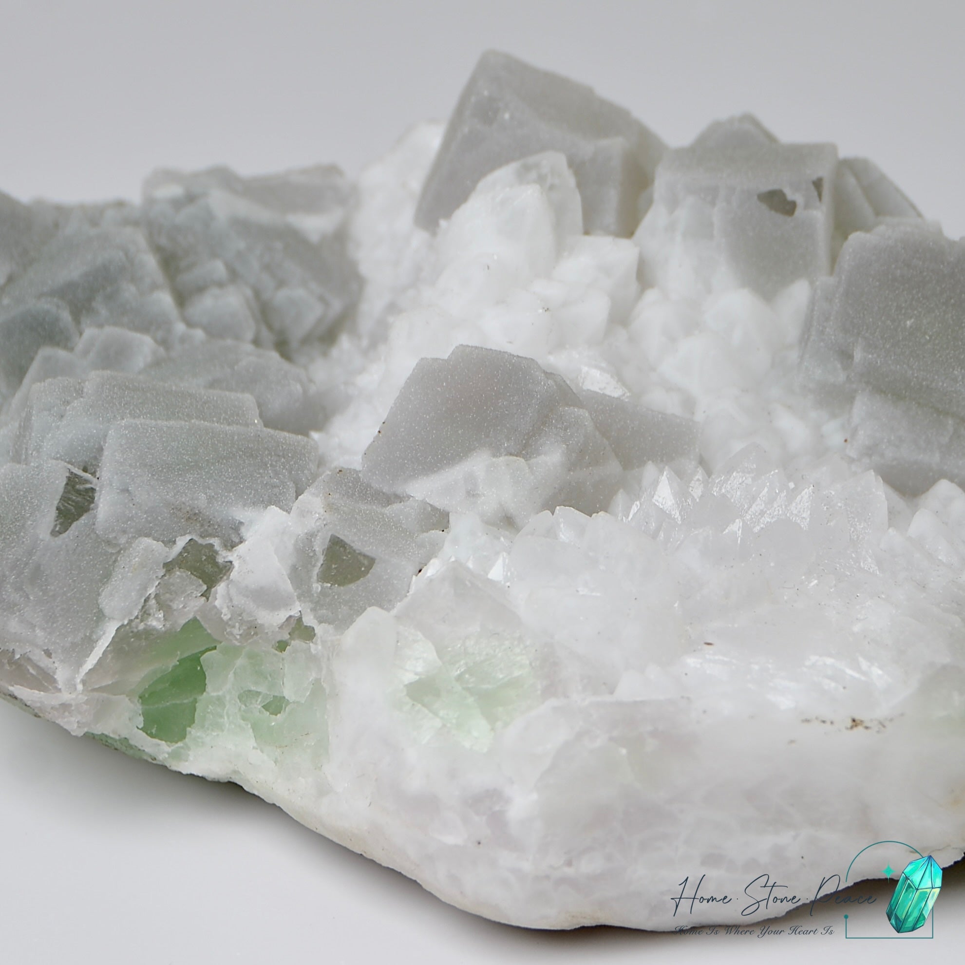 砂糖螢石原石 Sugar Coated Fluorite Cluster