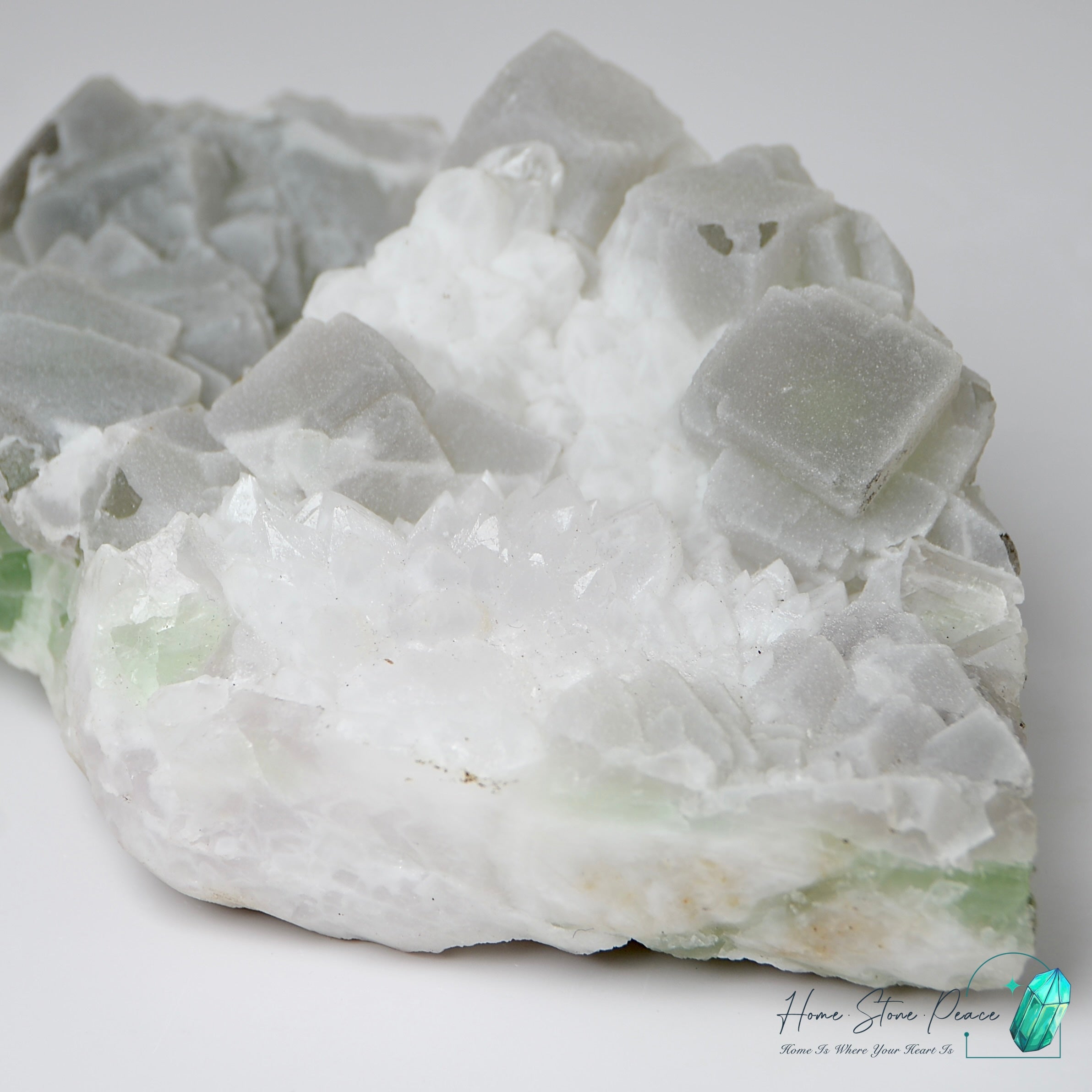 砂糖螢石原石 Sugar Coated Fluorite Cluster