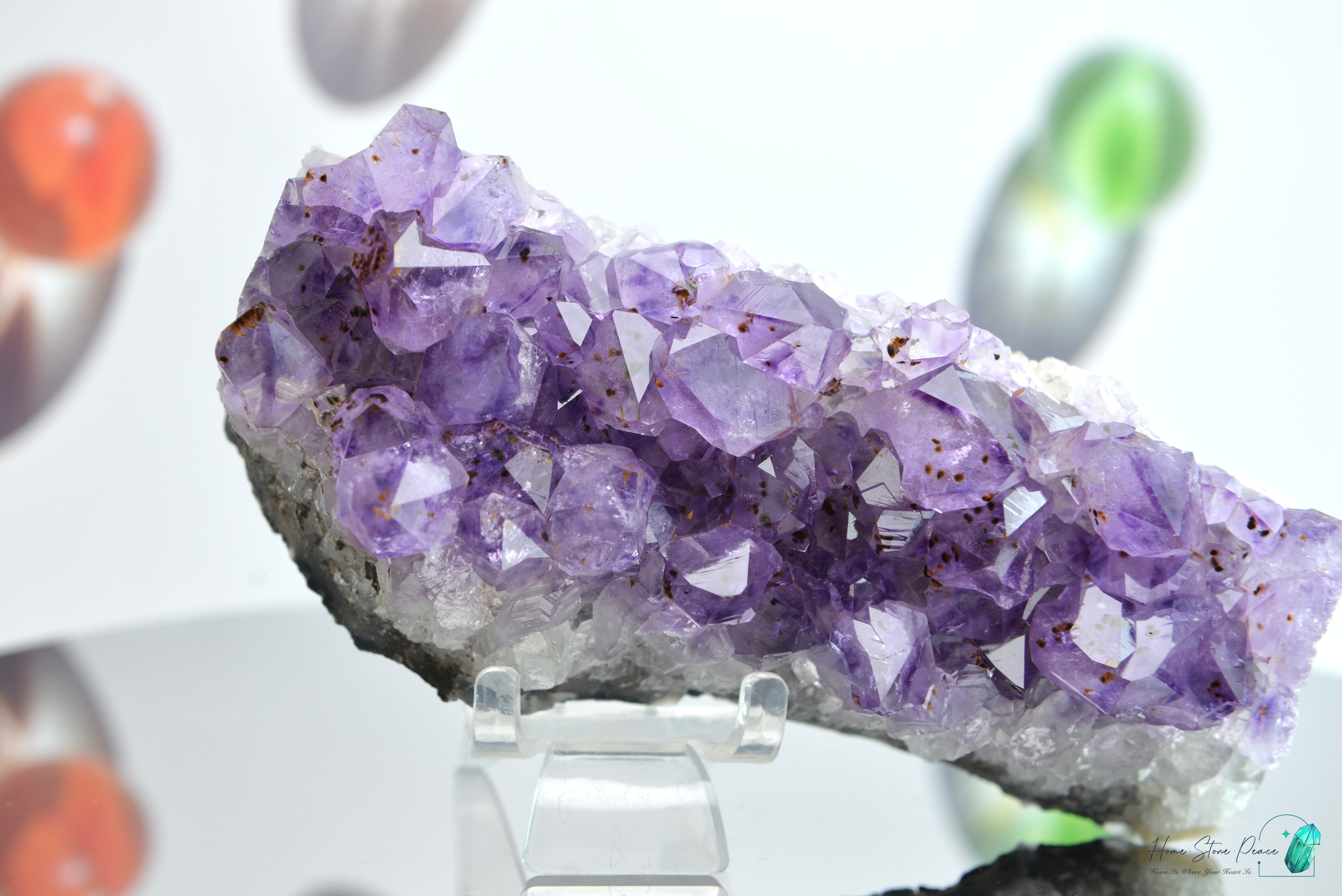 紫鈦晶晶簇 Amethyst Rutilated Cluster