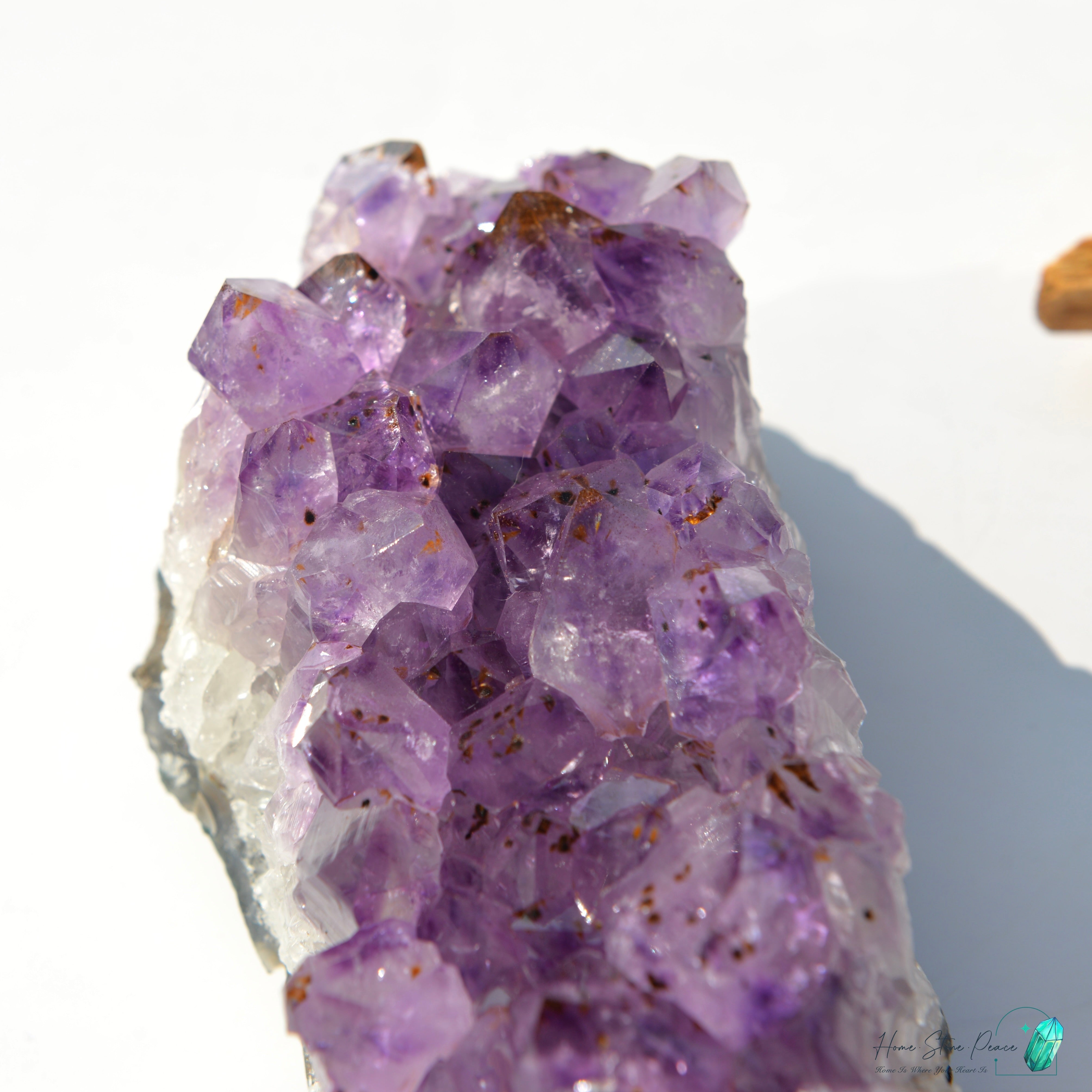 紫鈦晶晶簇 Amethyst Rutilated Cluster