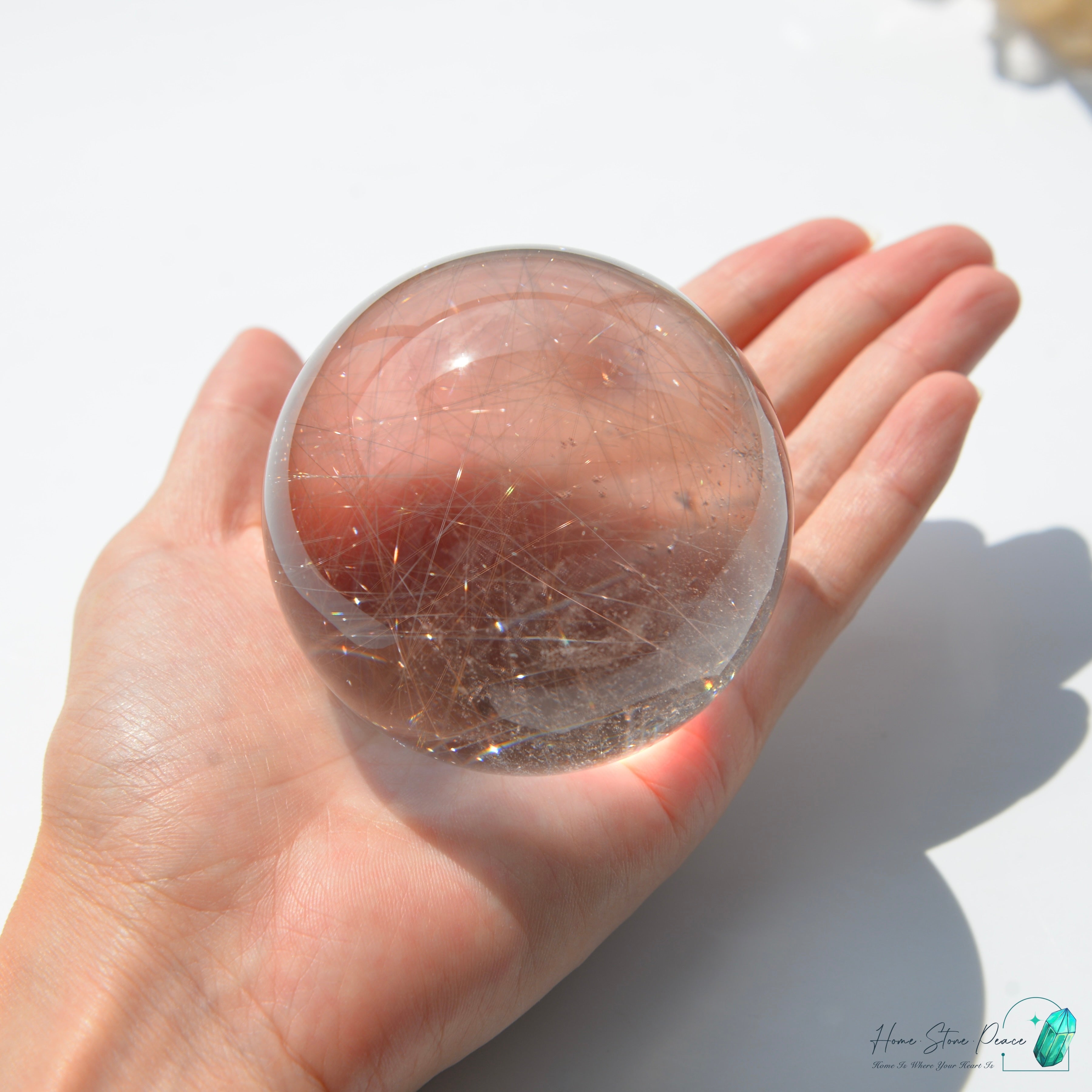 巴西銀髮水晶球 Brazilian Silver Rutilated Quartz Sphere