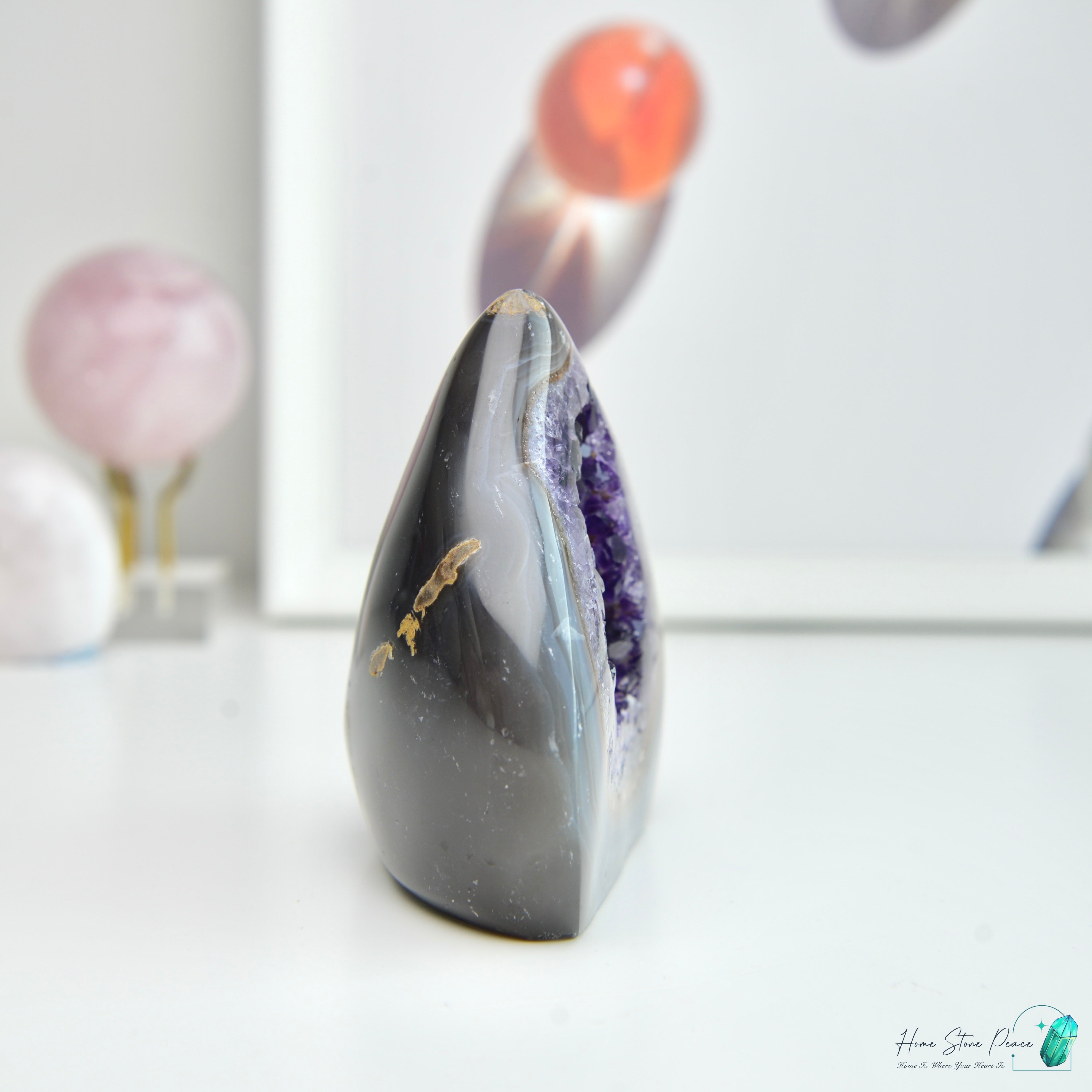 紫水晶瑪瑙火焰 Amethyst Agate Flame