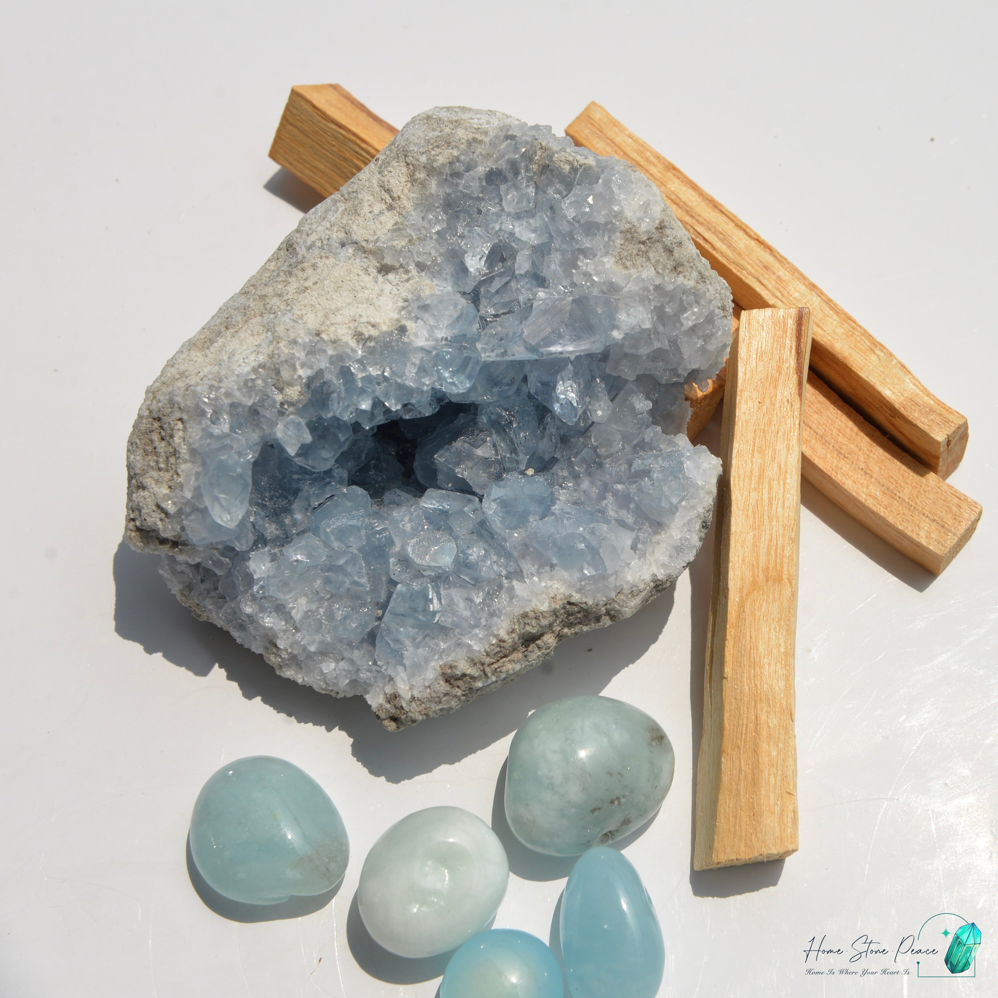 天青石原石 Celestite Cluster