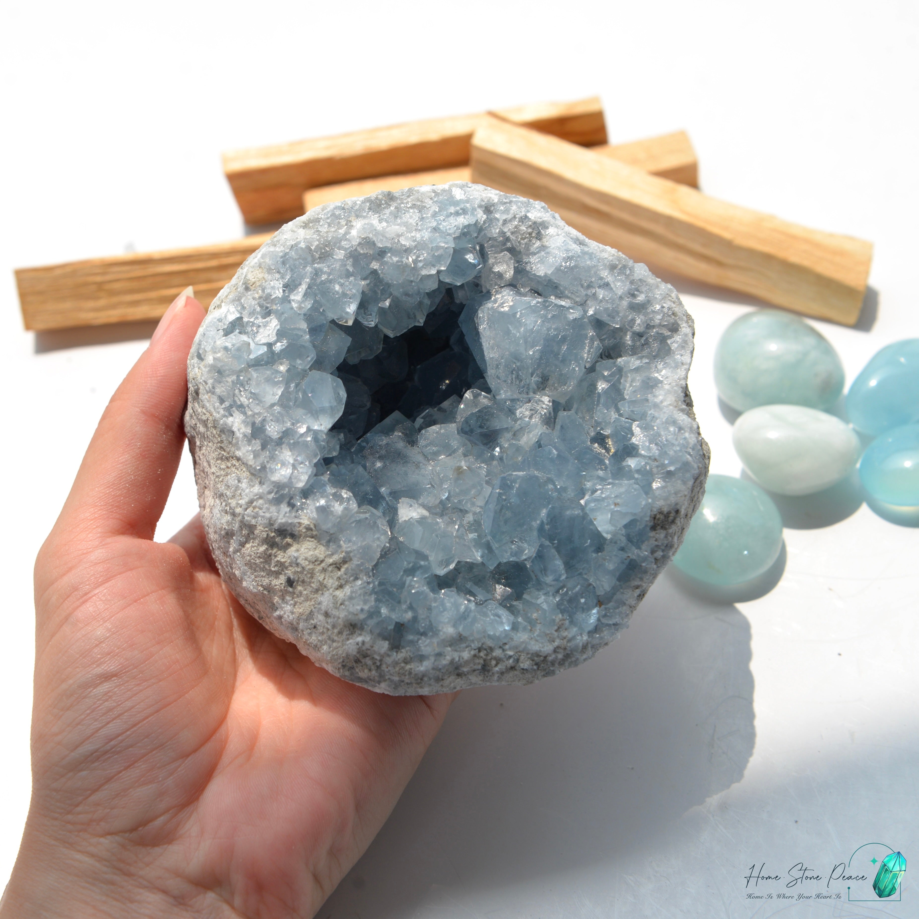 天青石原石 Celestite Cluster