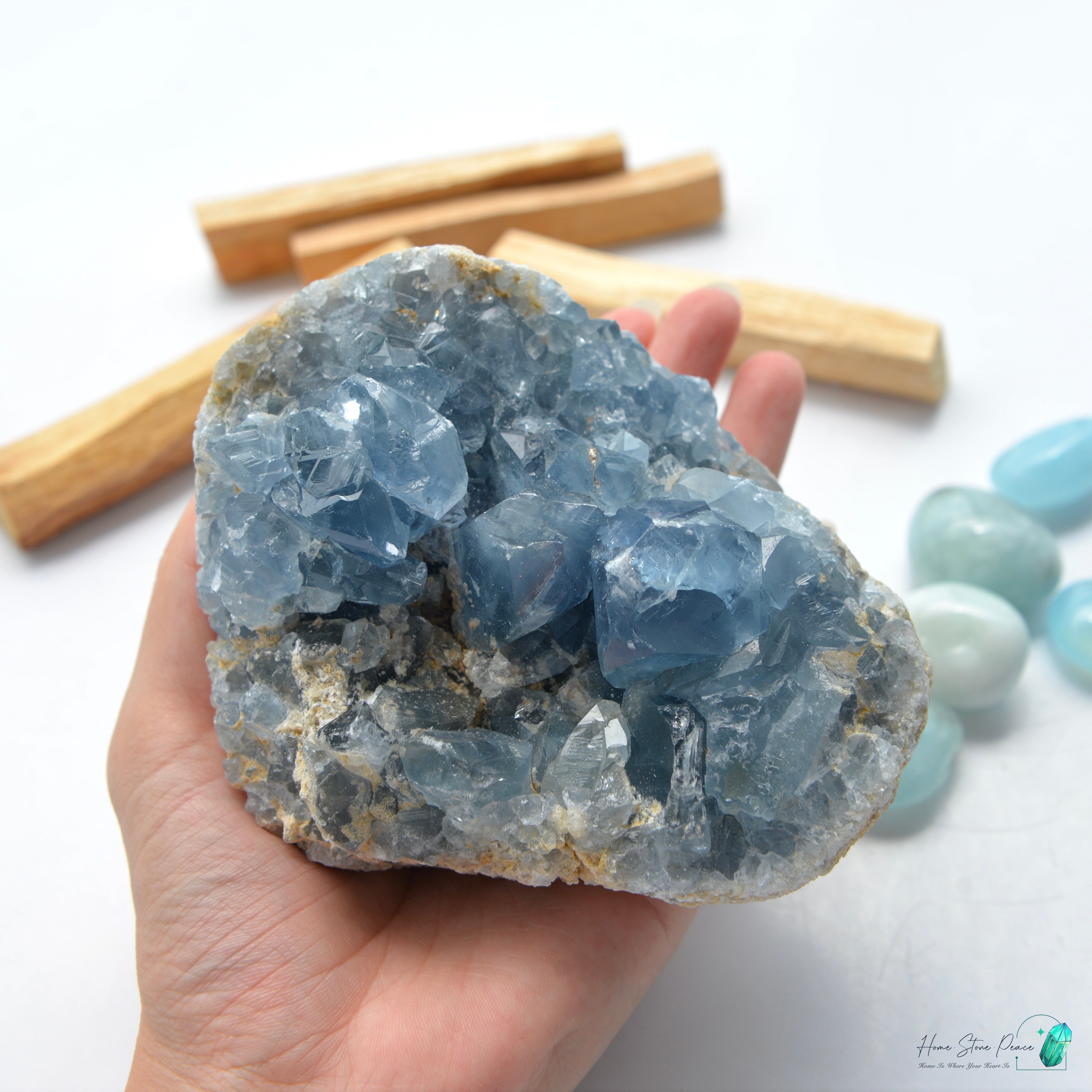 天青石原石 Celestite Cluster