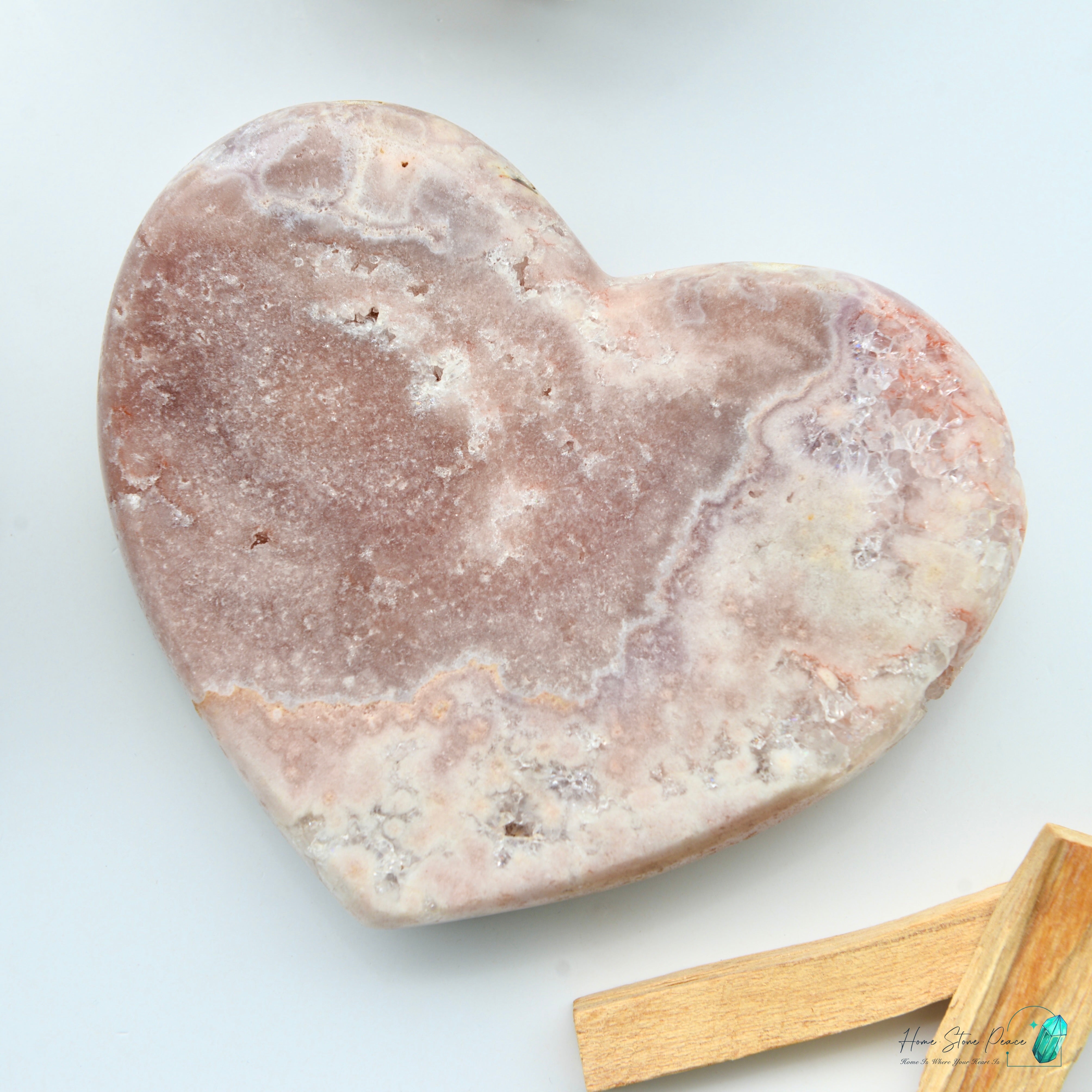 粉紅紫水晶心 Pink Amethyst Heart with Stand