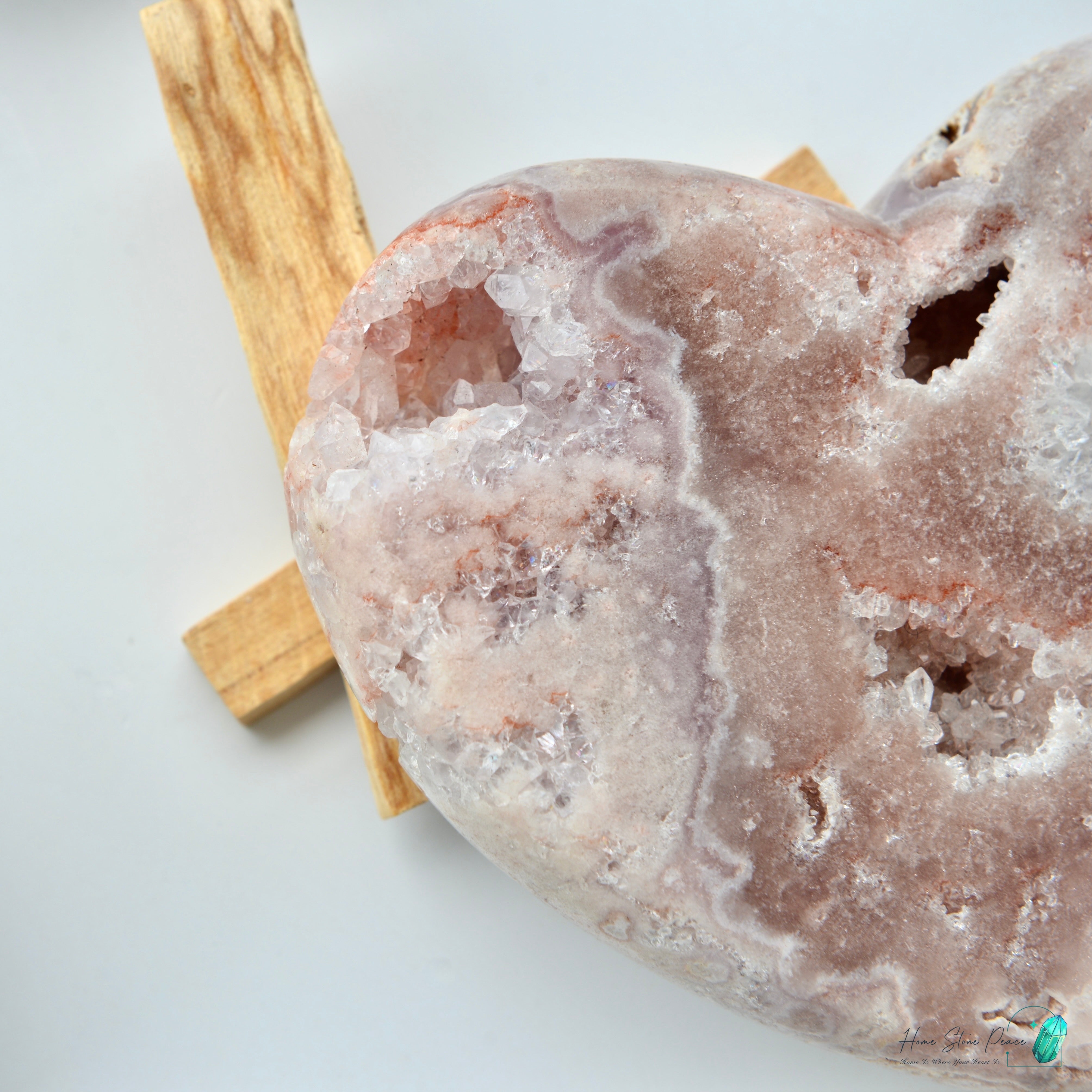 粉紅紫水晶心 Pink Amethyst Heart with Stand