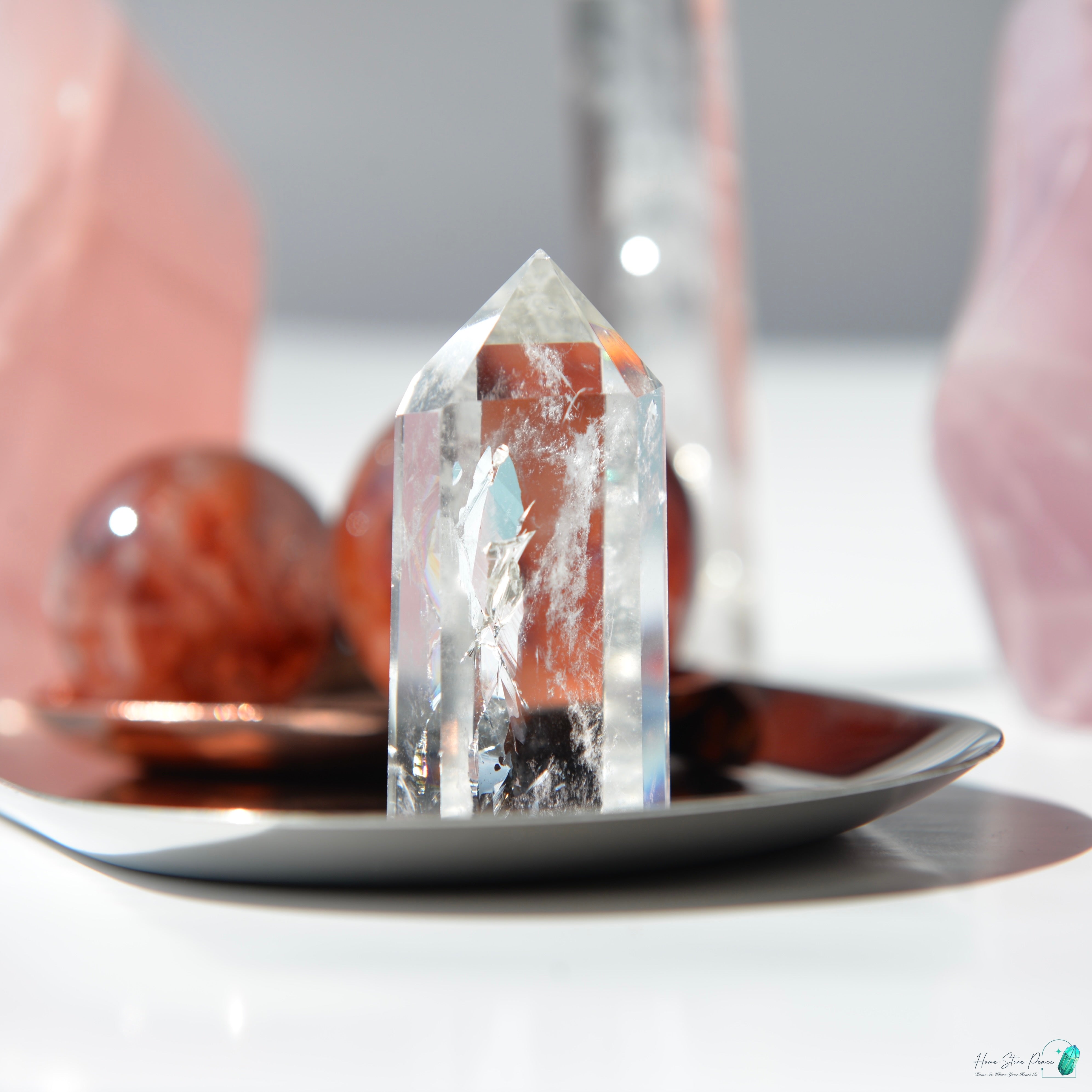 Clear Quartz Tower 白水晶小柱