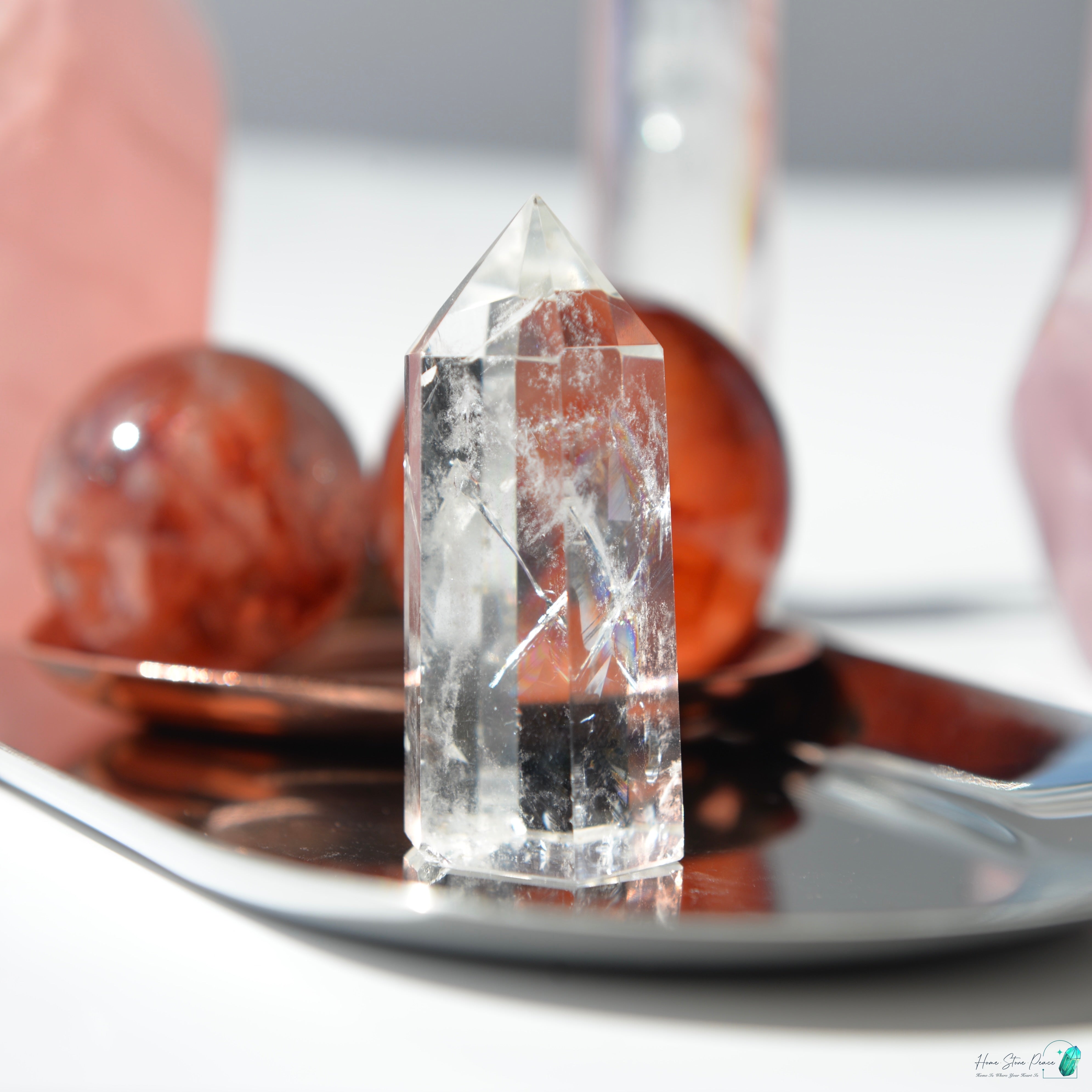 Clear Quartz Tower 白水晶小柱