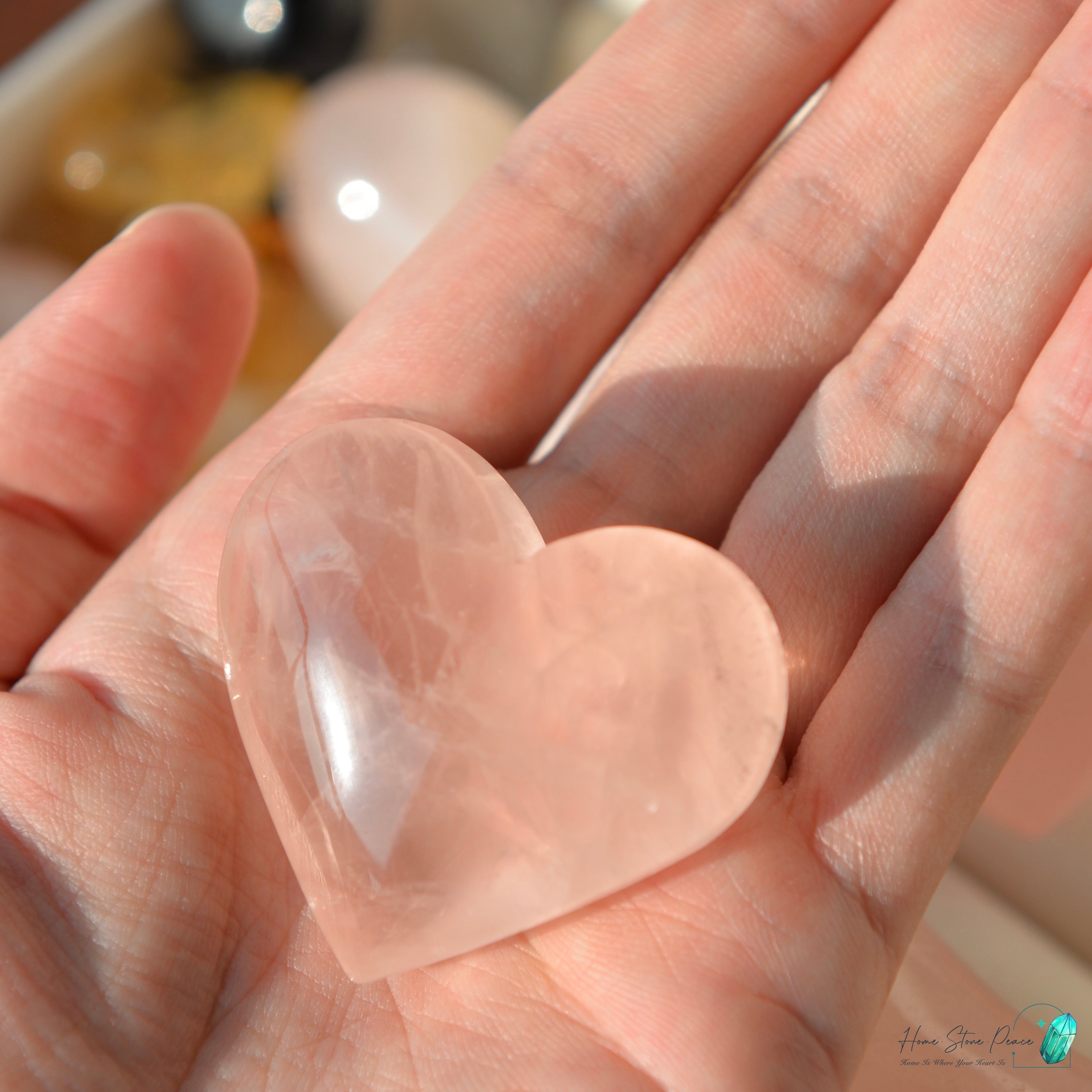 粉紅水晶心 Rose Quartz Heart