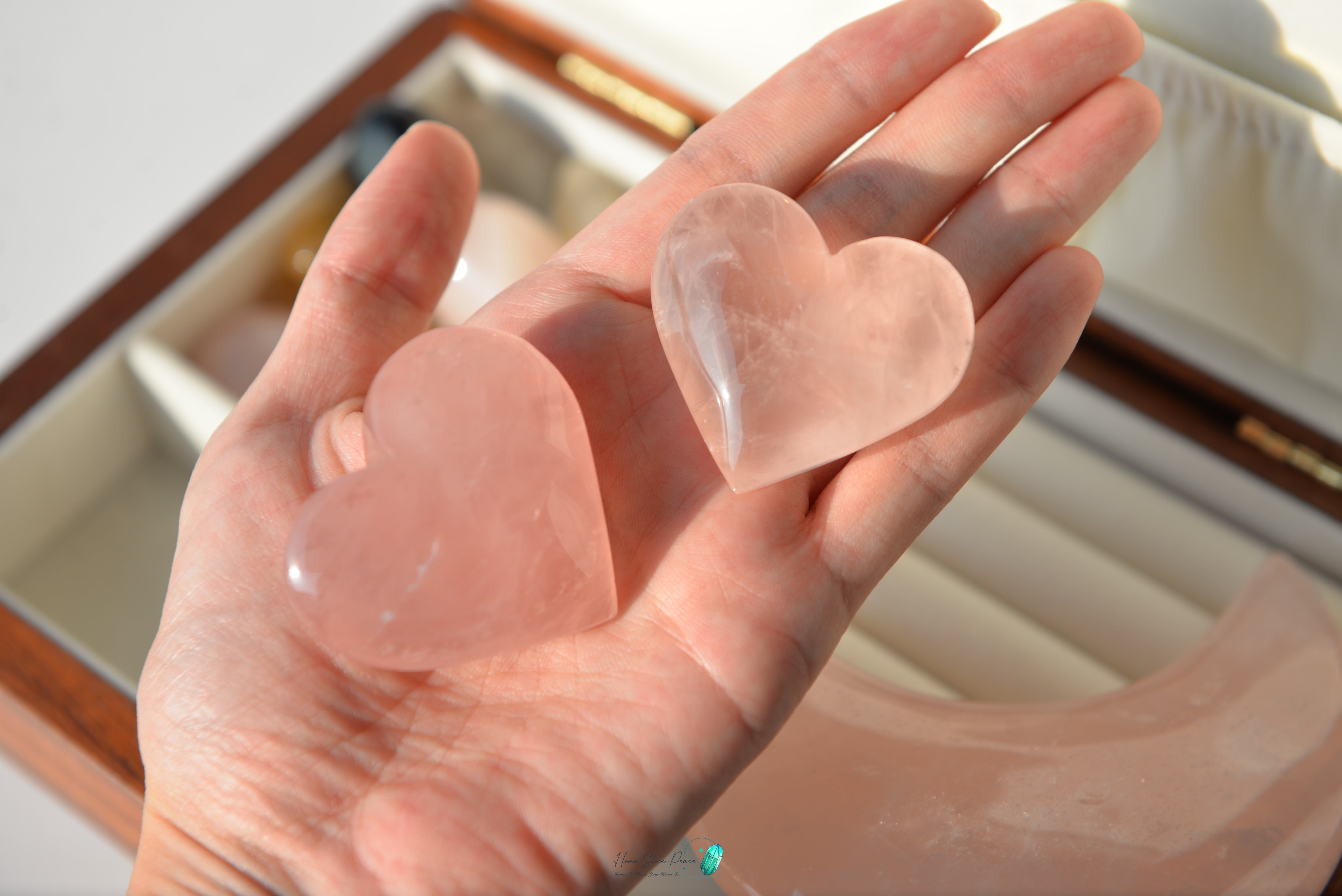 粉紅水晶心 Rose Quartz Heart